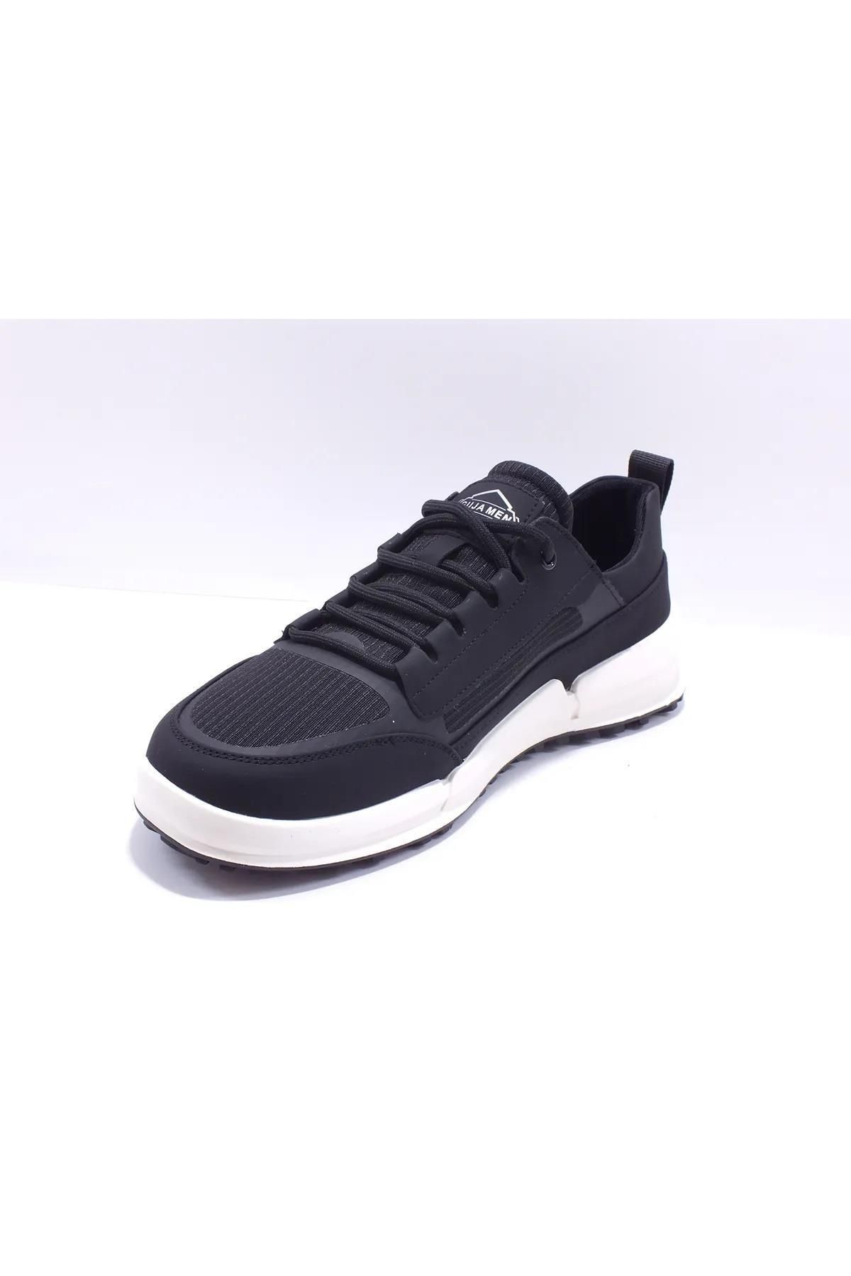 Guja-24K514 Fabric Lace-Up Black Men's Sneakers 3