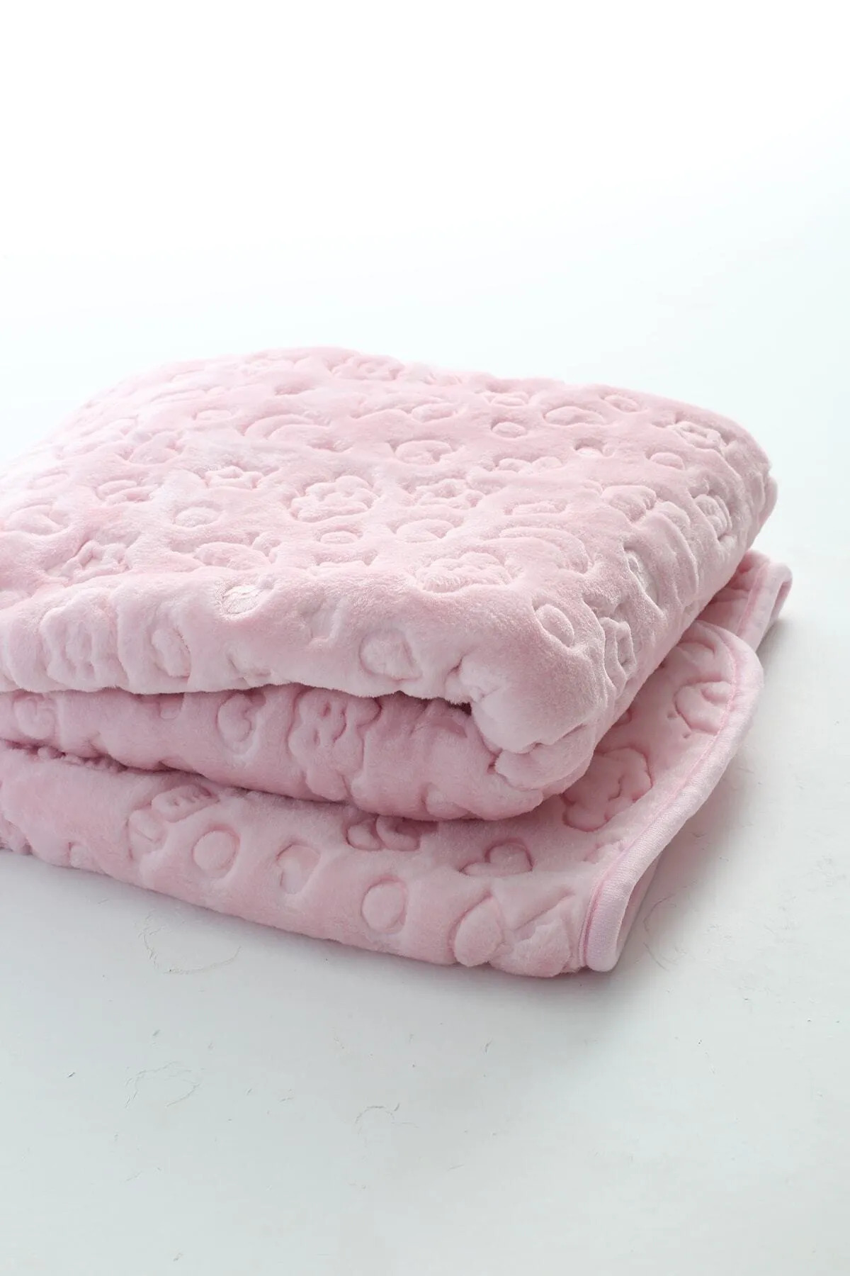 yukobaby bebeğiniz için en doğalı Kabartmalı Peluş Bebek Battaniyesi Pembe/(ÇİÇEK DESEN MUŞAMBA ÖNLÜK HEDİYELİ:)) fotoğrafı 3 (önizleme)
