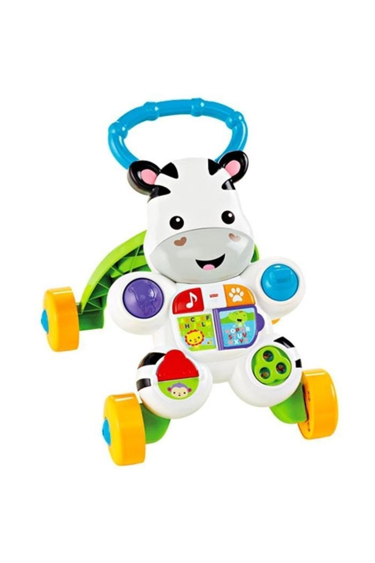 FISHER PRICE Melodili Zebra Yürüteç Yürümeye Teşvik Edici Işıklı ve Müzikli