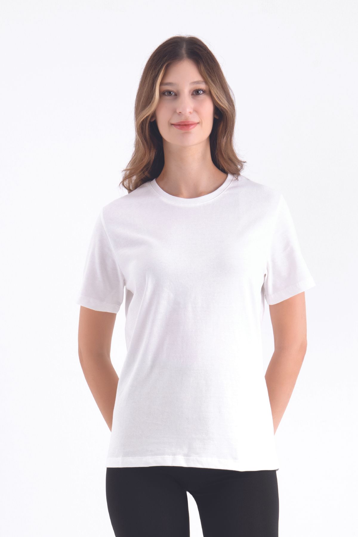 di base-100% Cotton White Unisex Basic Premium T-Shirt 1