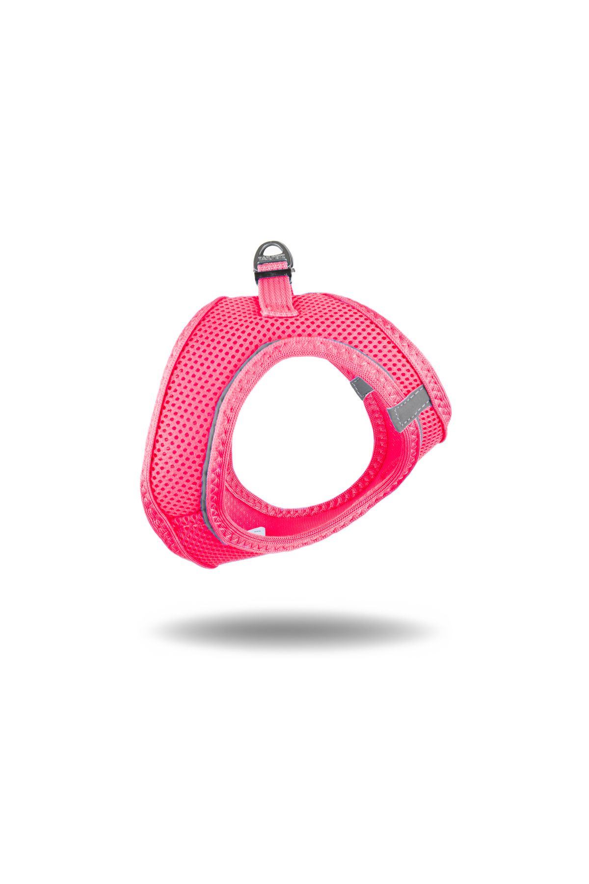 Tailpetz-Neon Pink Cat Dog Air-Mesh Chest Collar and Trip Shipping Strap Set - 2 in 1 4