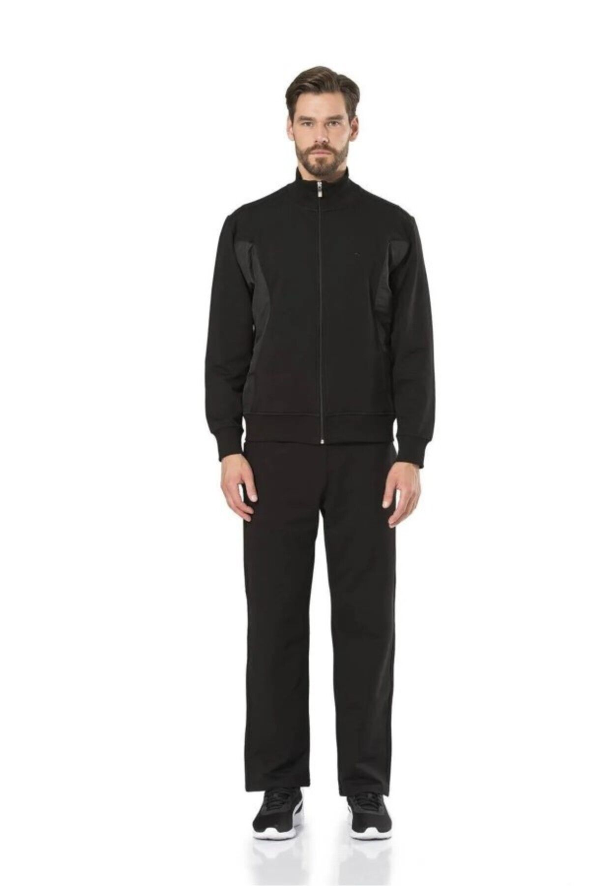 Pierre Cardin-Men's Tracksuit Set with Stand Collar and Pockets - Zip-Up Tth.Clvr.70.P.00C 2
