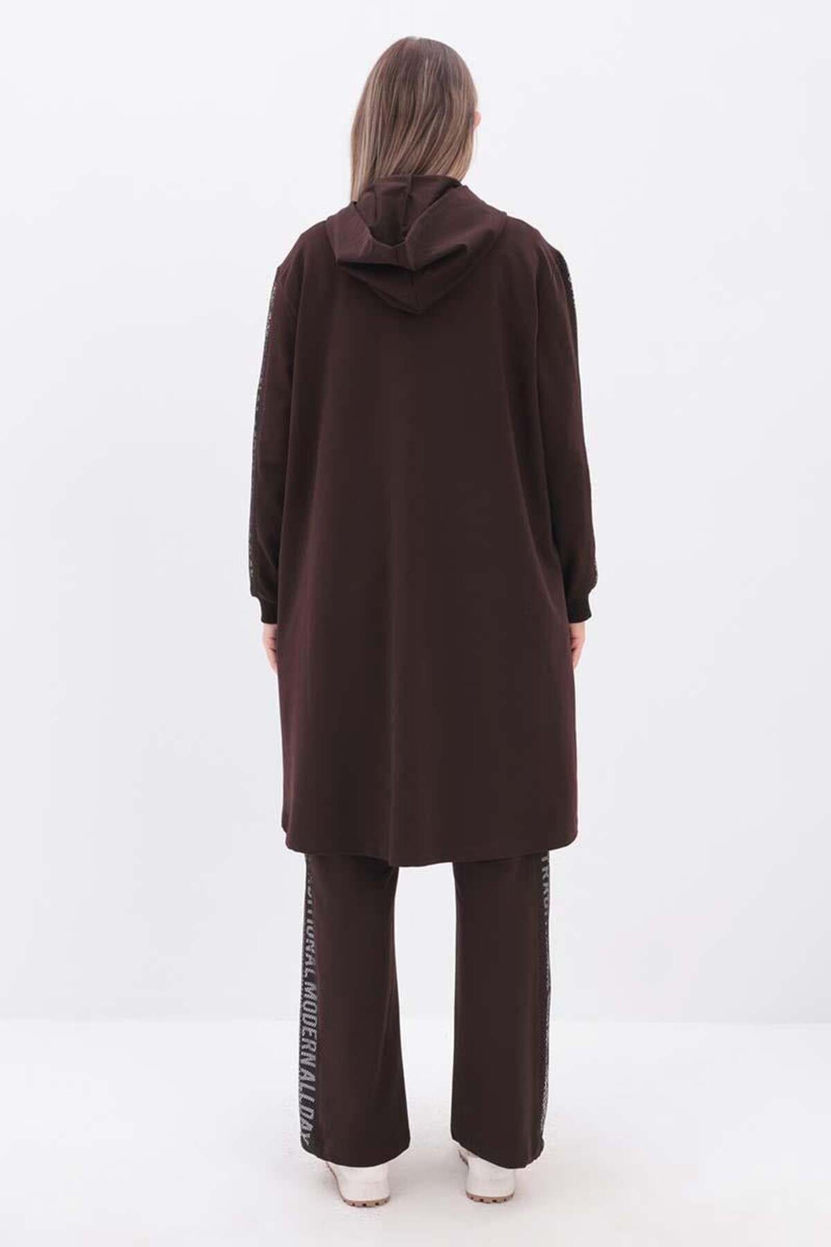 ALLDAY-Bitter Coffee-Printed Mesh Plus Size Tracksuit Set 4