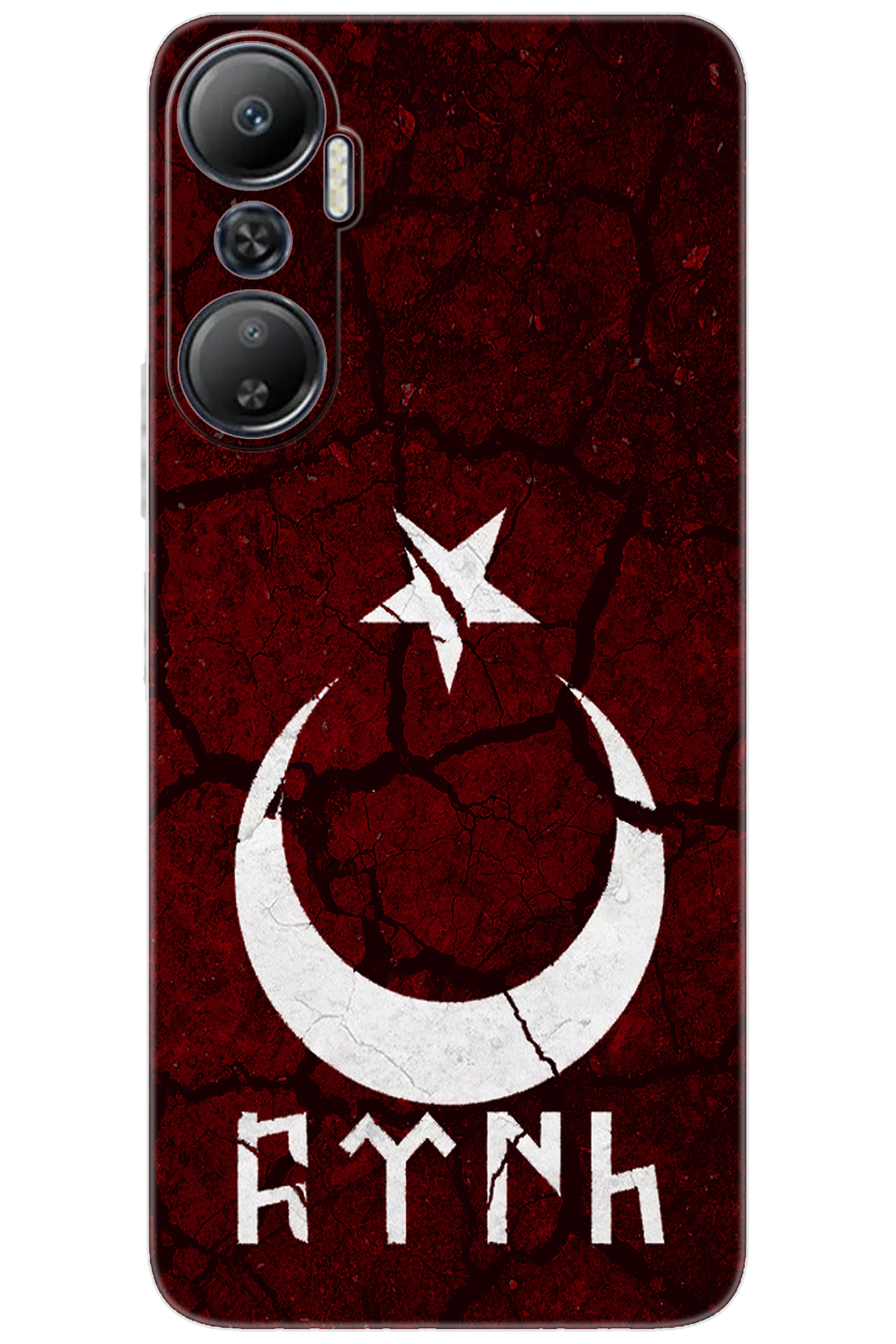 iNfinix Hot 20 (X6826) Compatible Sheath Pattern Printed Silicone Göktürkçe Turkish NGO:386 CP-0BTr0nb