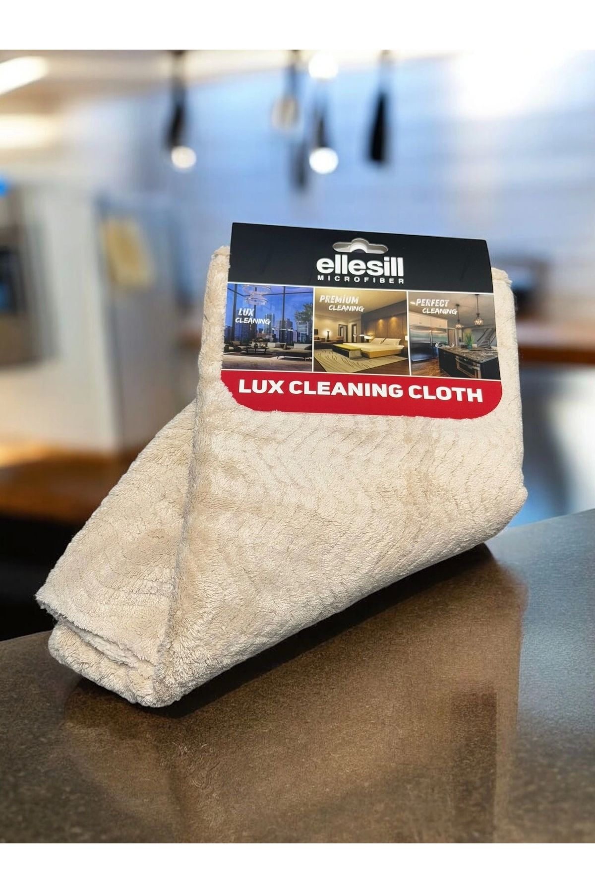 Ellesill-Soft Luxe Beige Microfiber Drying Cloth - High Absorbent, 40X40 cm 4