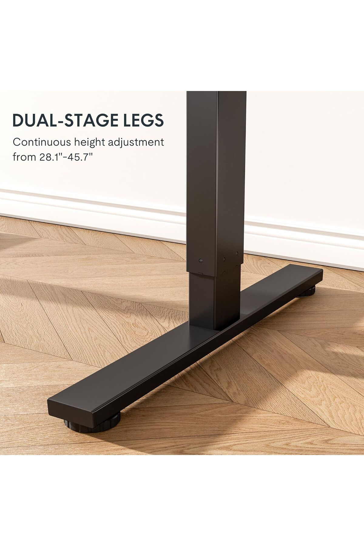 Mahmayi-Flexispot Modern 140 x 70 cm Maple Standing Desk with Adjustable Legs, Anti-Rust Steel Frames 7