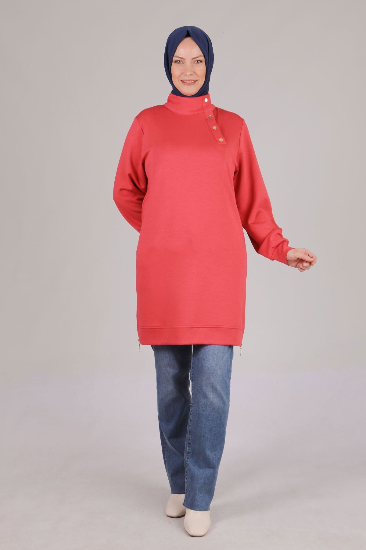 Veka-Mercan Plus Size Hijab Tunic - Snap Detail 2052 1