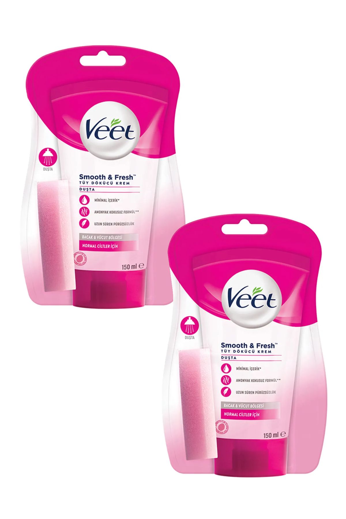 Veet Duşta Tüy Dökücü Krem 150ml - Normal Ciltler 2'li