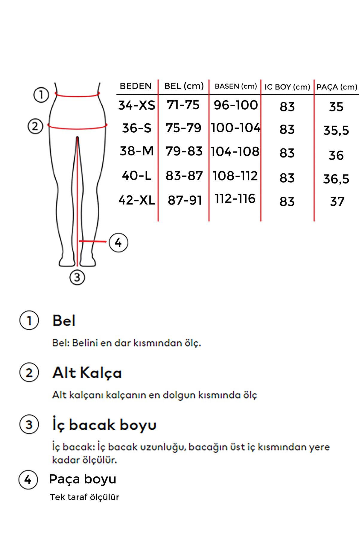 its basic-Dámská tmavá třešňová barva 1W481 Palazzo Fit 100% bavlna Denim 4