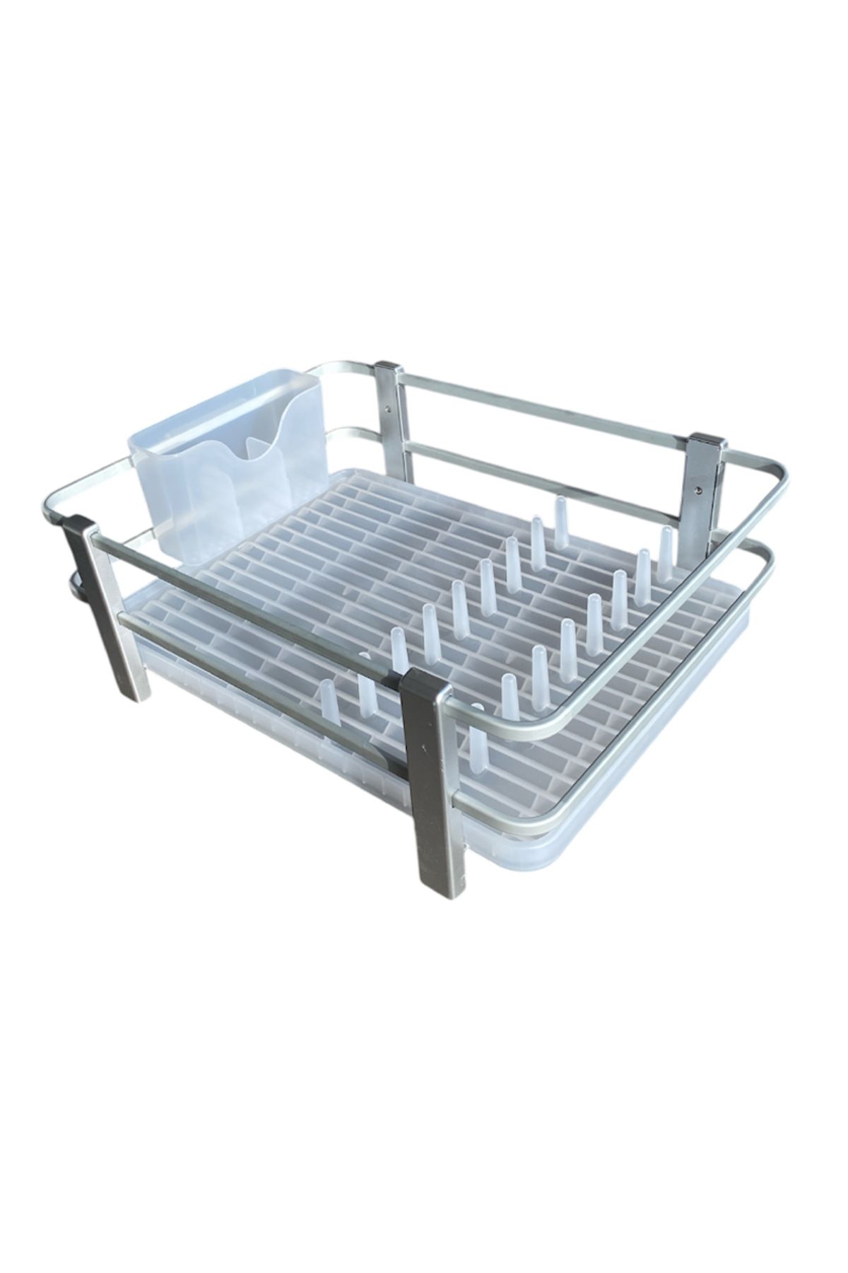 Prima Nova-Blanca Transparent Aluminum Stainless Dish Rack 1