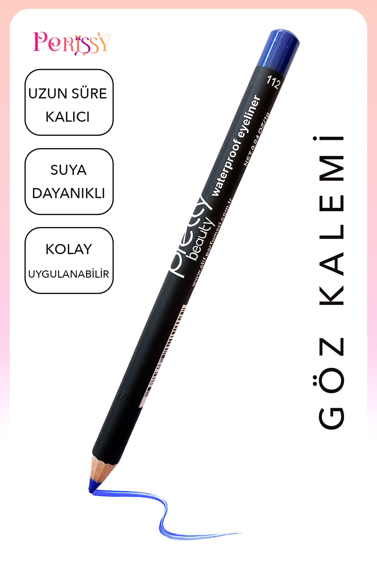 Perissy Suya Dayanıklı Göz Kalemi Waterproof Eyeliner