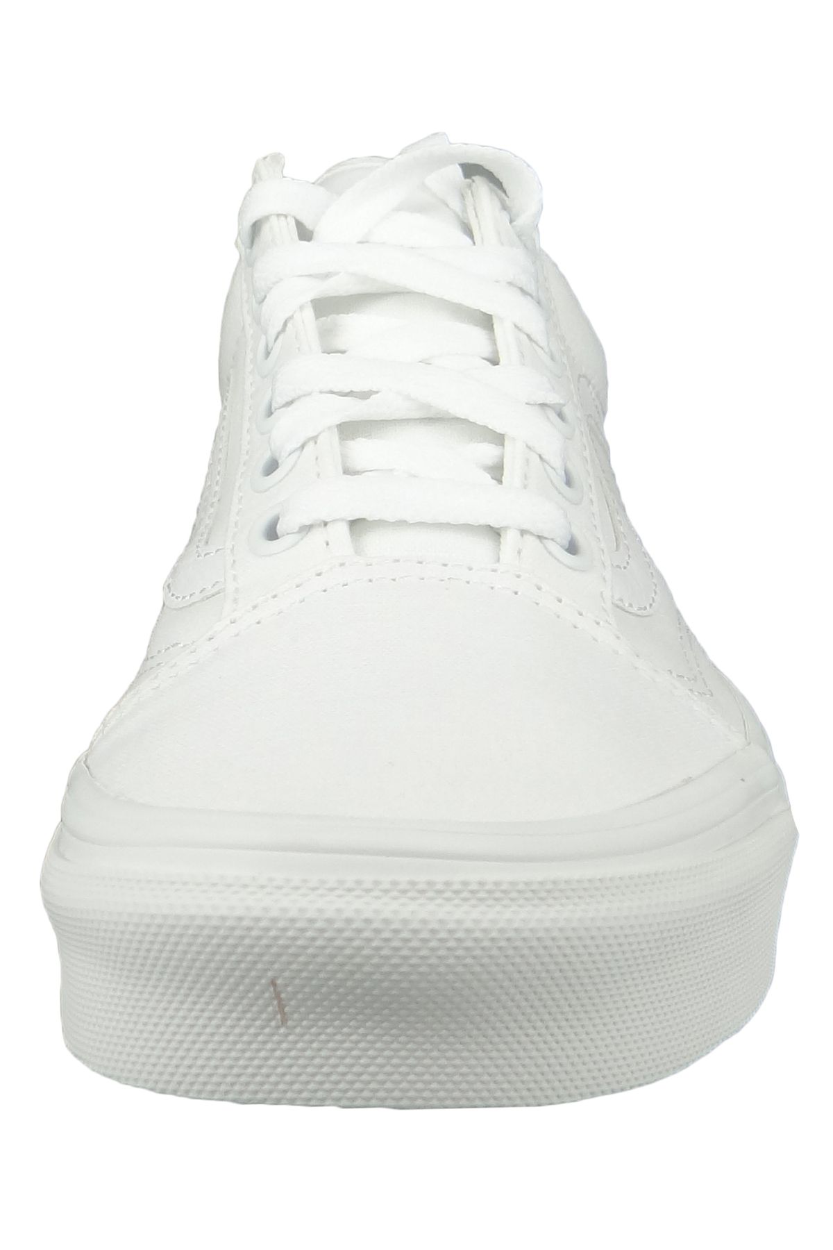 Vans-Damen Sneaker Low Old Skool D3HW00 Weiß true white Textil 4
