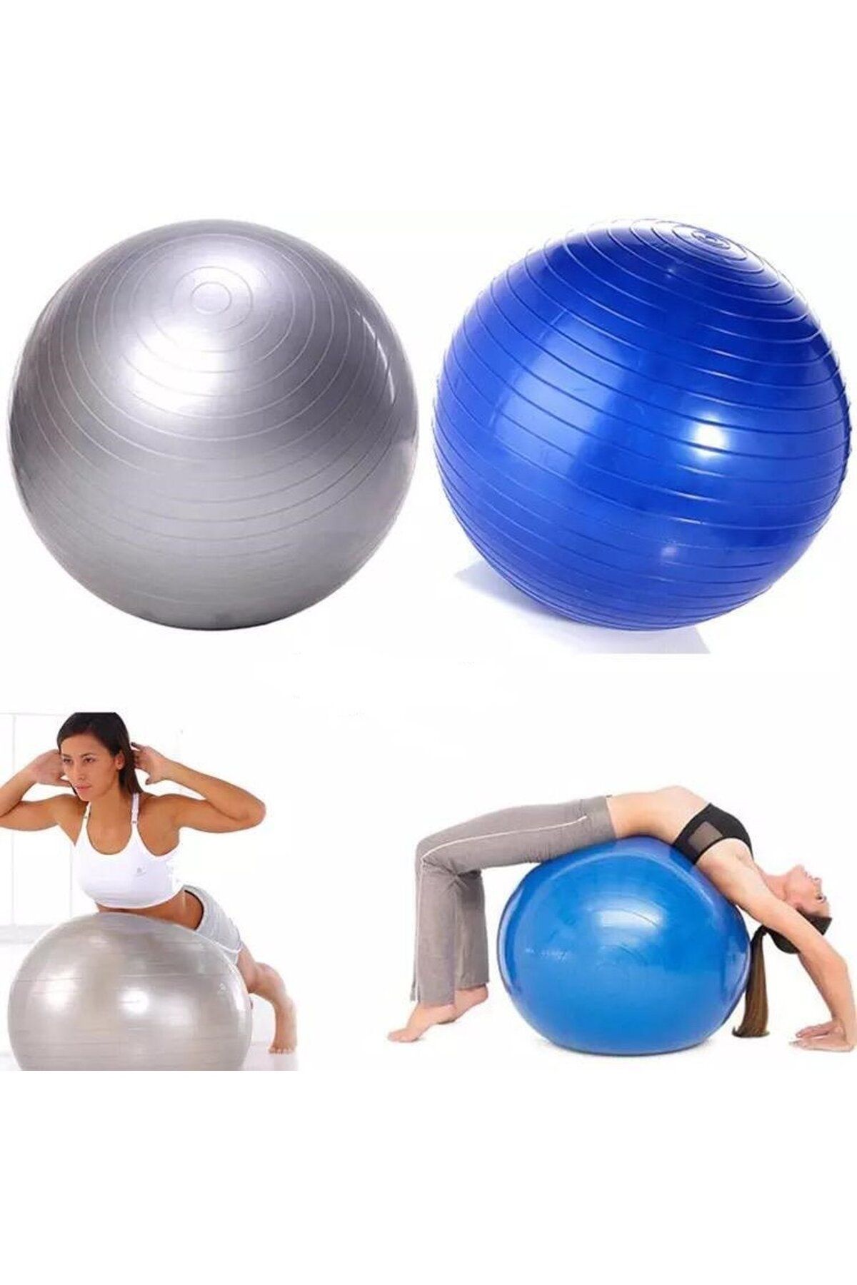 Pilateshane Cansport 65 cm Fitilli Pilates Topu ve Pompa Hediyeli