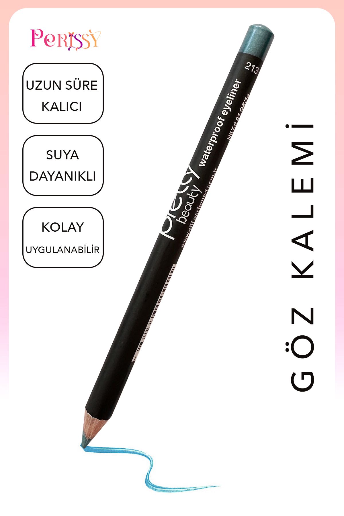 Perissy Suya Dayanıklı Göz Kalemi Waterproof Eyeliner