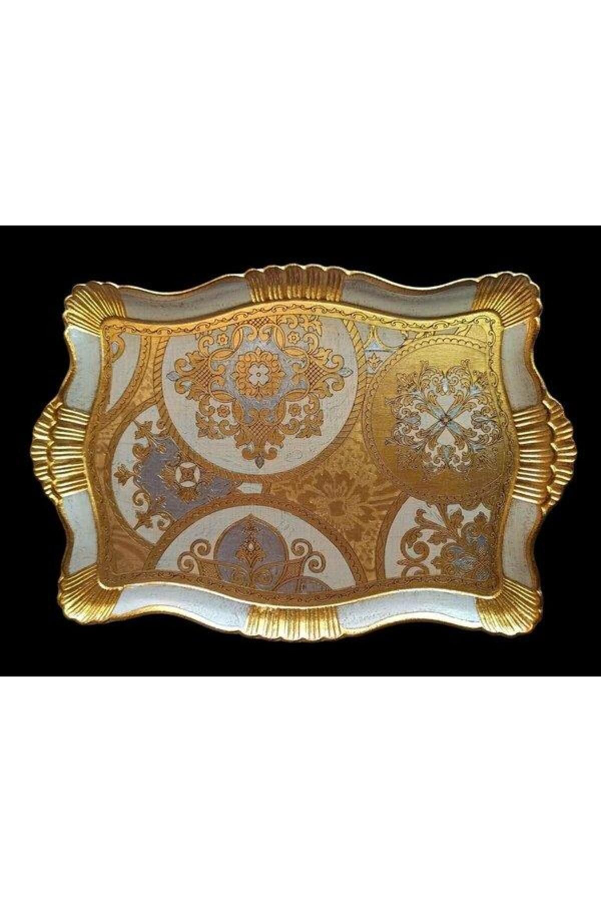 ROY KING-Royking Gold Rectangular Tray - Small Carded 43X30 cm Vl-64 1