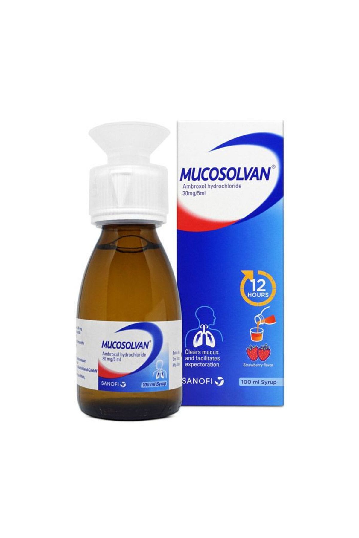 Boehringer Ingelheim-Mucosolvan Syrup for Clearing Mucus, 30mg/5ml, 100ml 1