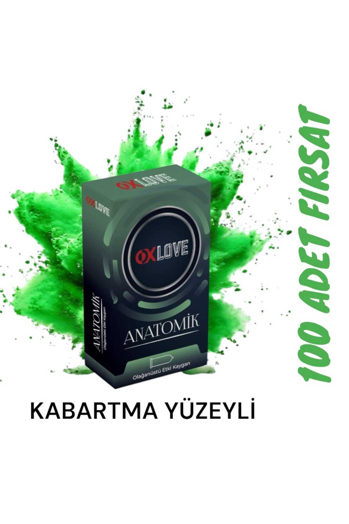 OXLOVE 100 ADET OX LOVE ANATOMİK VE KABARTMA YÜZEYLİ PREZERVATİF FIRSAT PAKETİ