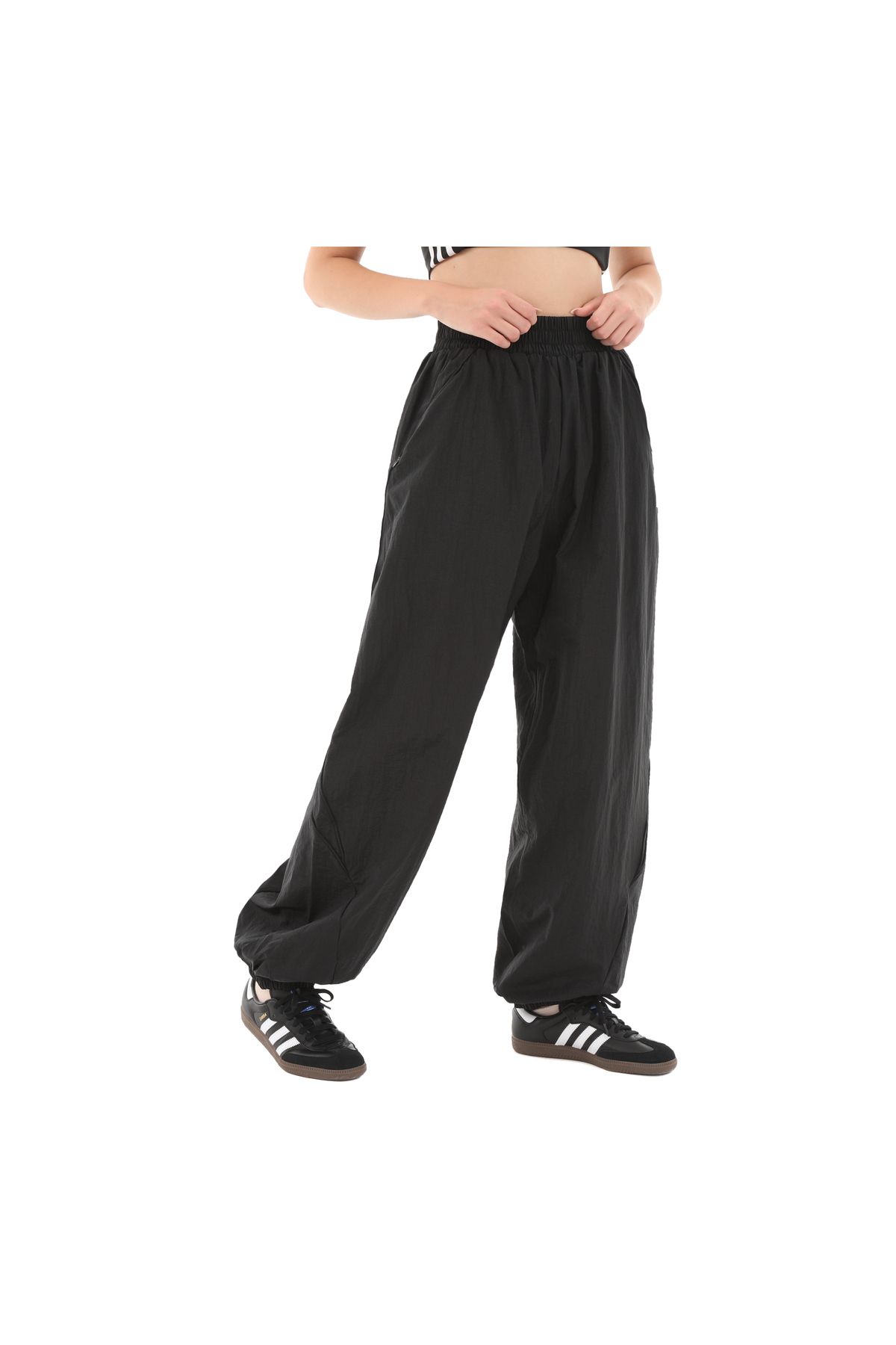 adidas-adidas IW5487-K Black Women's Sweatpants - Woven Trkpant 2