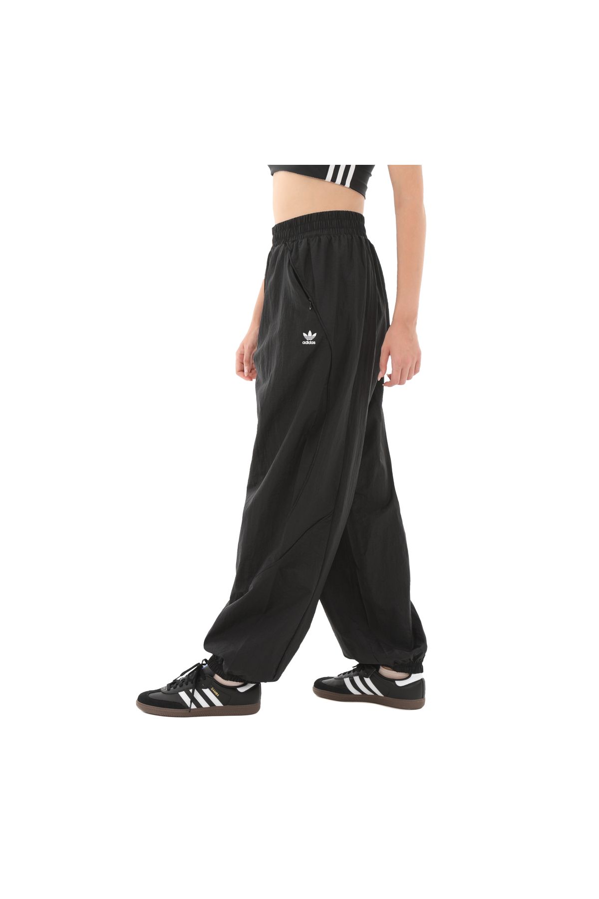 adidas-adidas IW5487-K Black Women's Sweatpants - Woven Trkpant 3