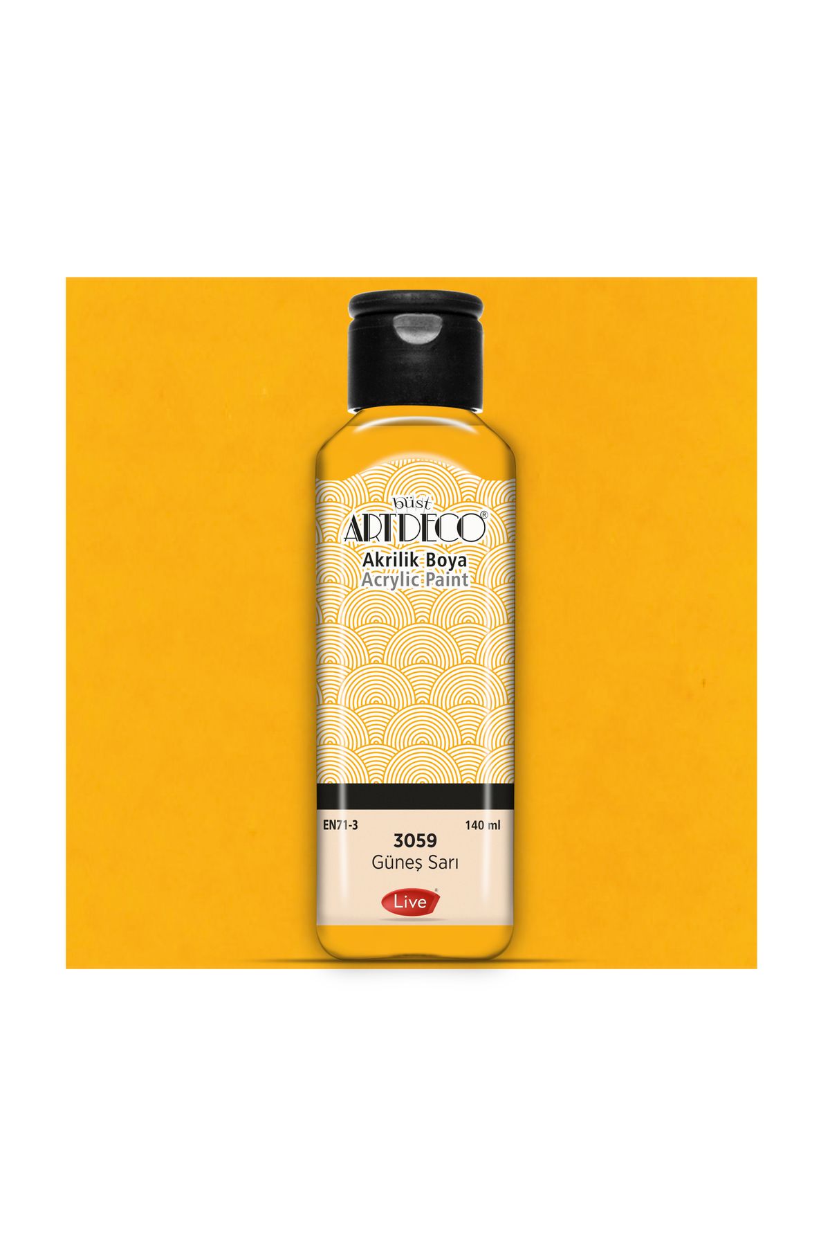 Artdeco Akrilik Boya Güneş Sarı 140 ml 3059