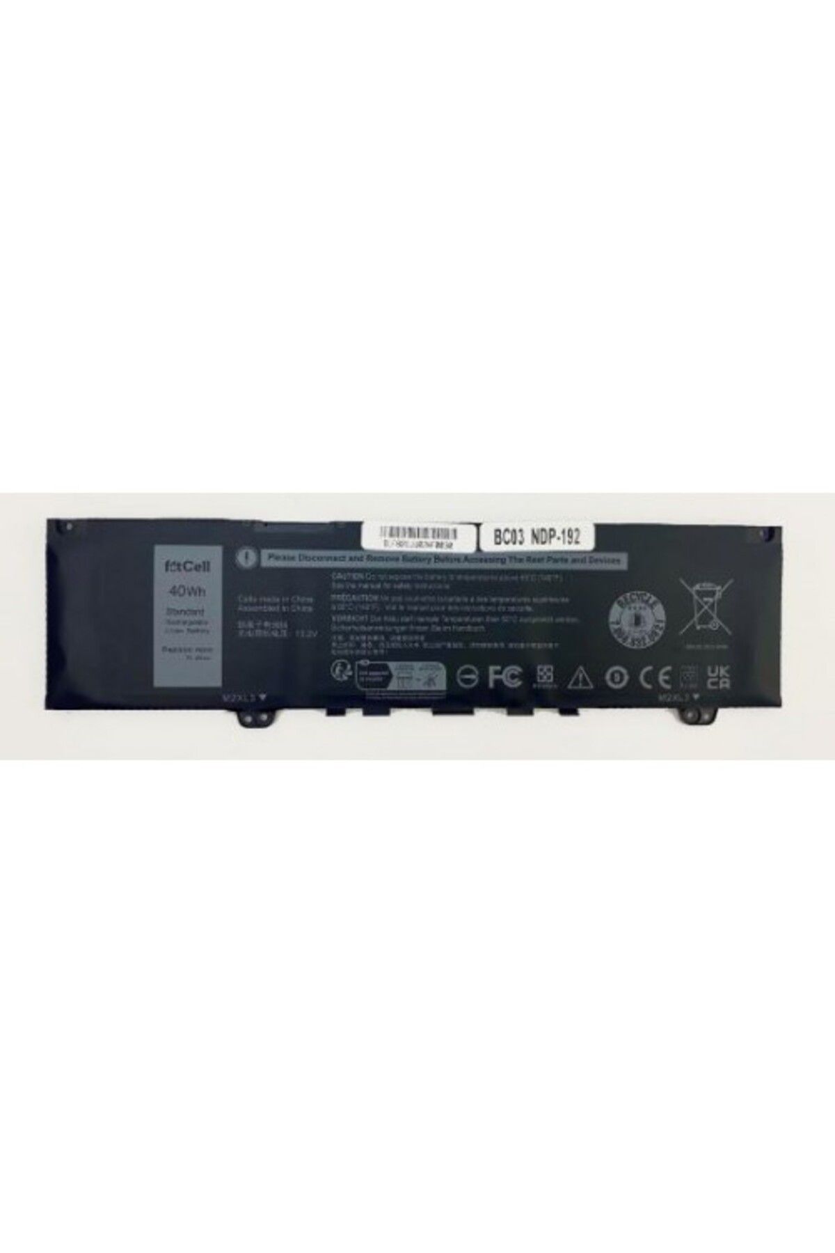 FITCELL Dell inspiron 13 5370-0583 uyumlu Notebook batarya - pil