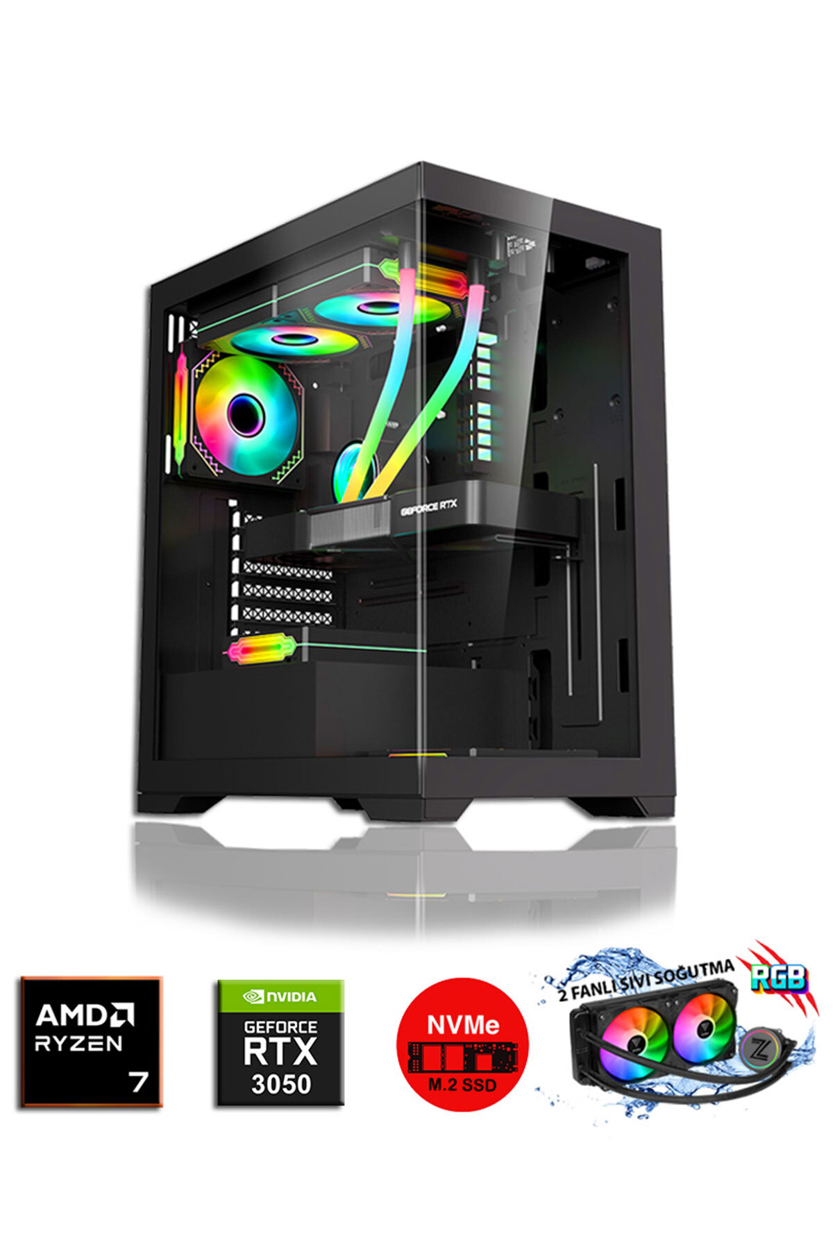 Zeiron Scorpion X15 Ryzen 7 5700X 32GB DDR4 RAM 1TB NVMe M.2 SSD