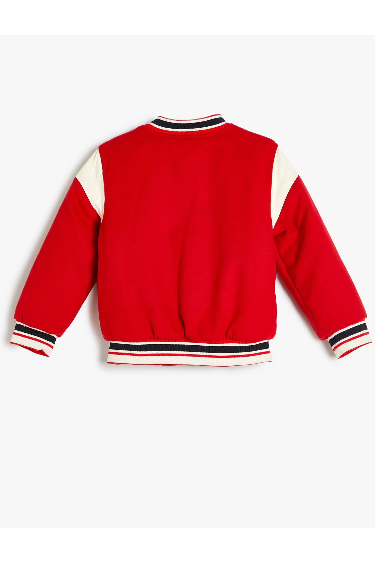 Koton-Oversize College Jacket rátét részletes, hosszú ujjú színes blokk pattintható zárással 4