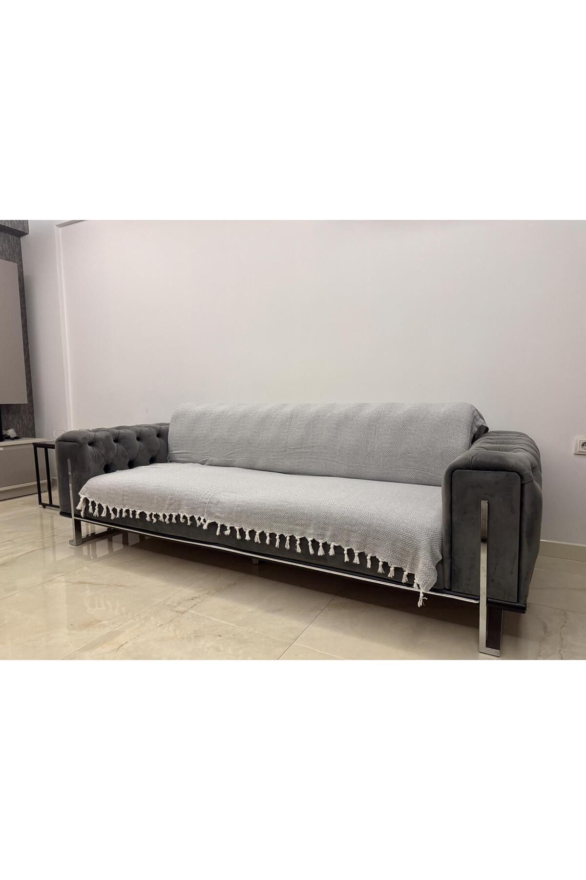 روکش مبل خاکستری صندلی اورجینال Koza Mix towel