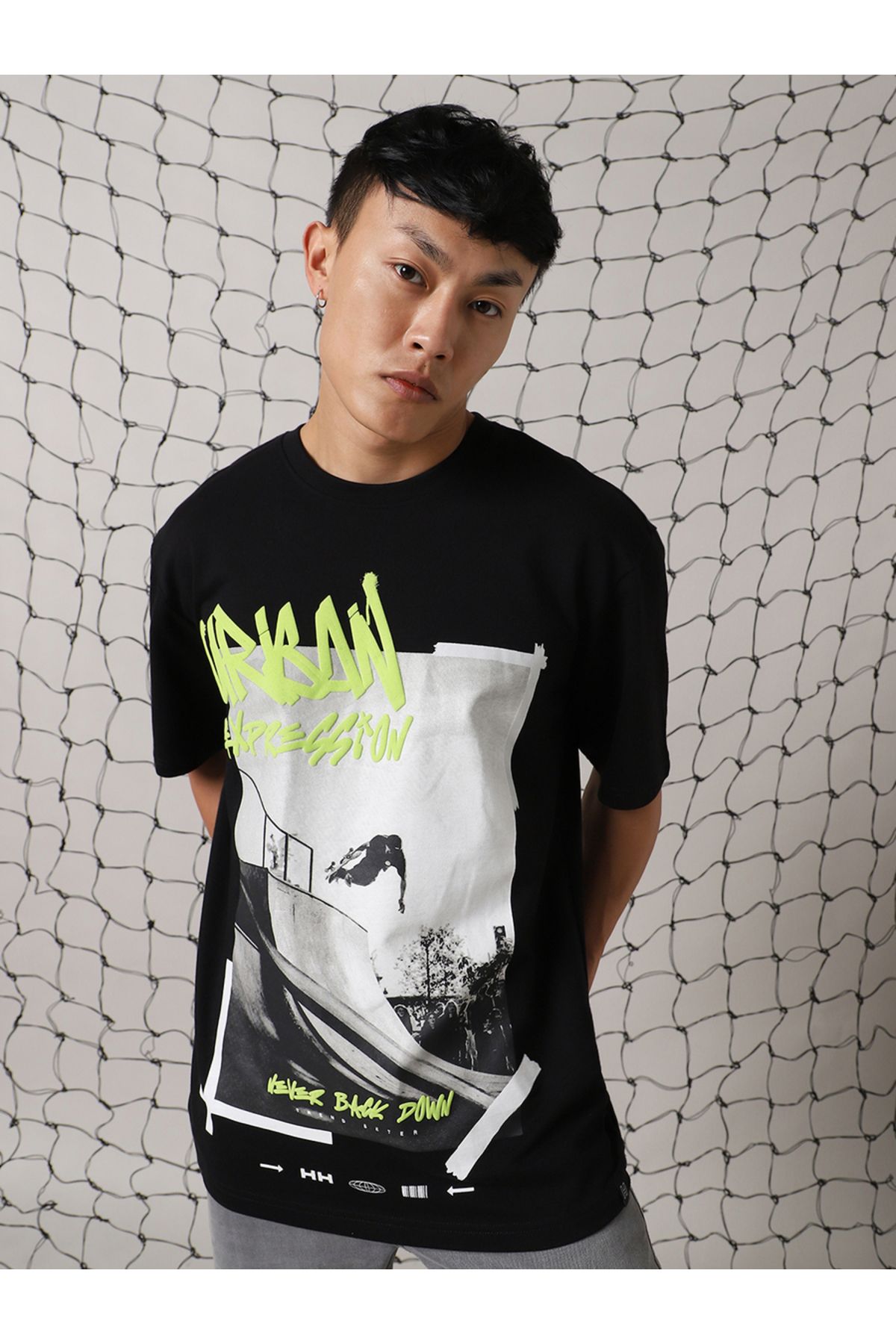 Hubberholme By Styli-Street Graphic Print Oversized T-Shirt 1