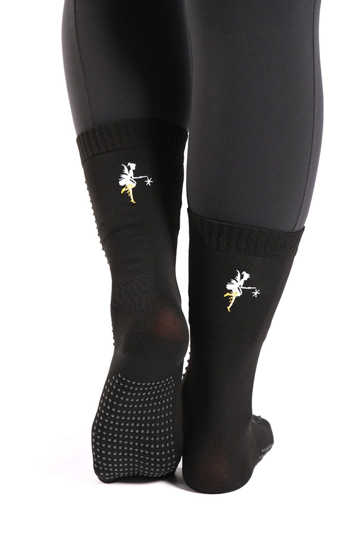 Muse Of Socks-M'gems Black Non-Slip Pilates And Yoga Socks 2