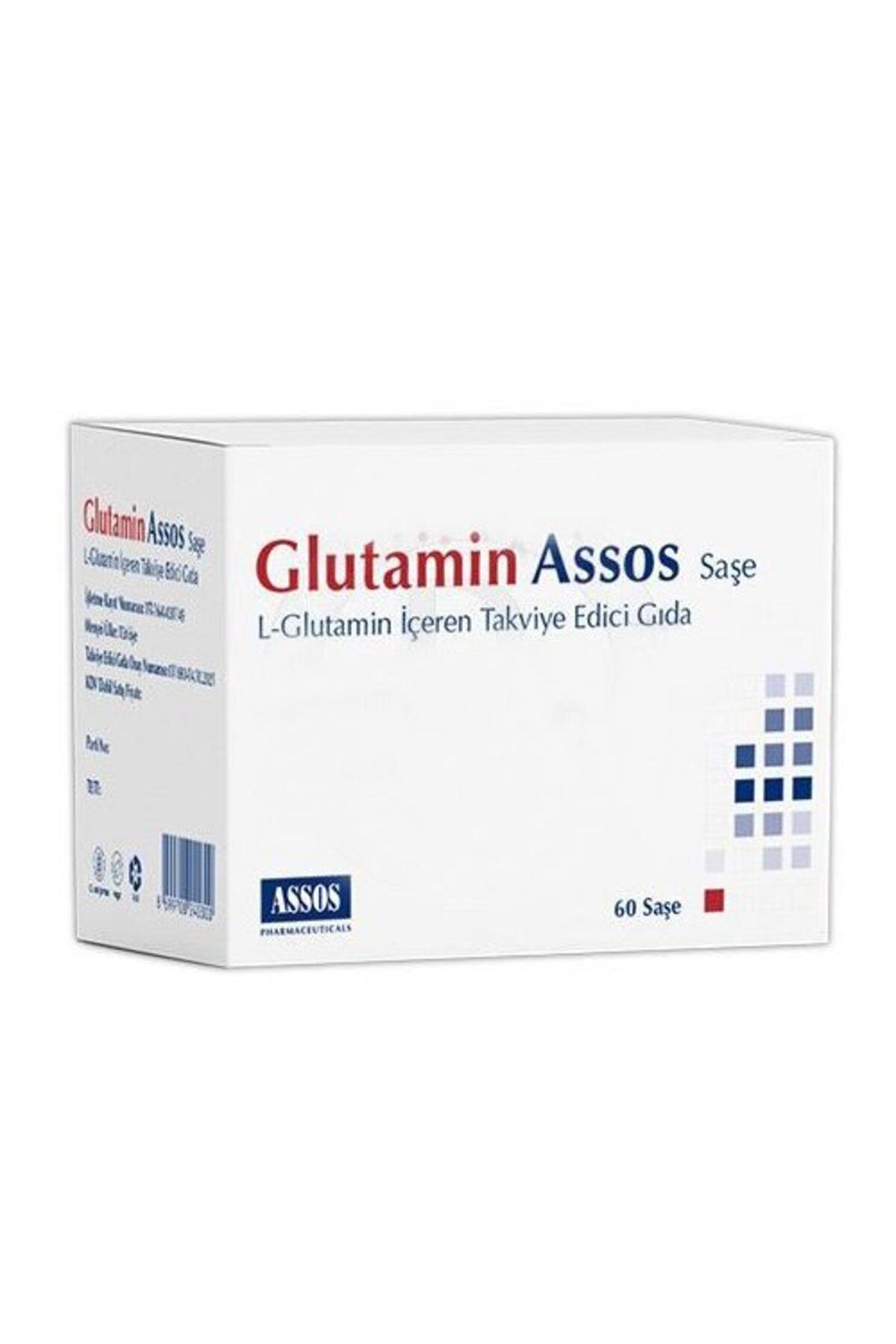 Assos Glutamin 60 Saşe - L Glutamin Içeren Takviye Edici Gıda