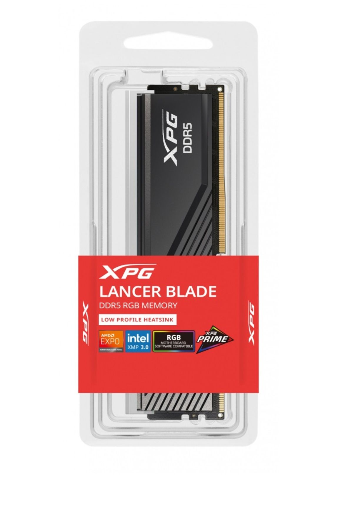 XPG-Lancer Blade 16Gb Rgb Ddr5-6000Mhz Cl48 1.1Vmasaustu Ram Memory(Ax5U6000C4816G-Slabrbk) 3