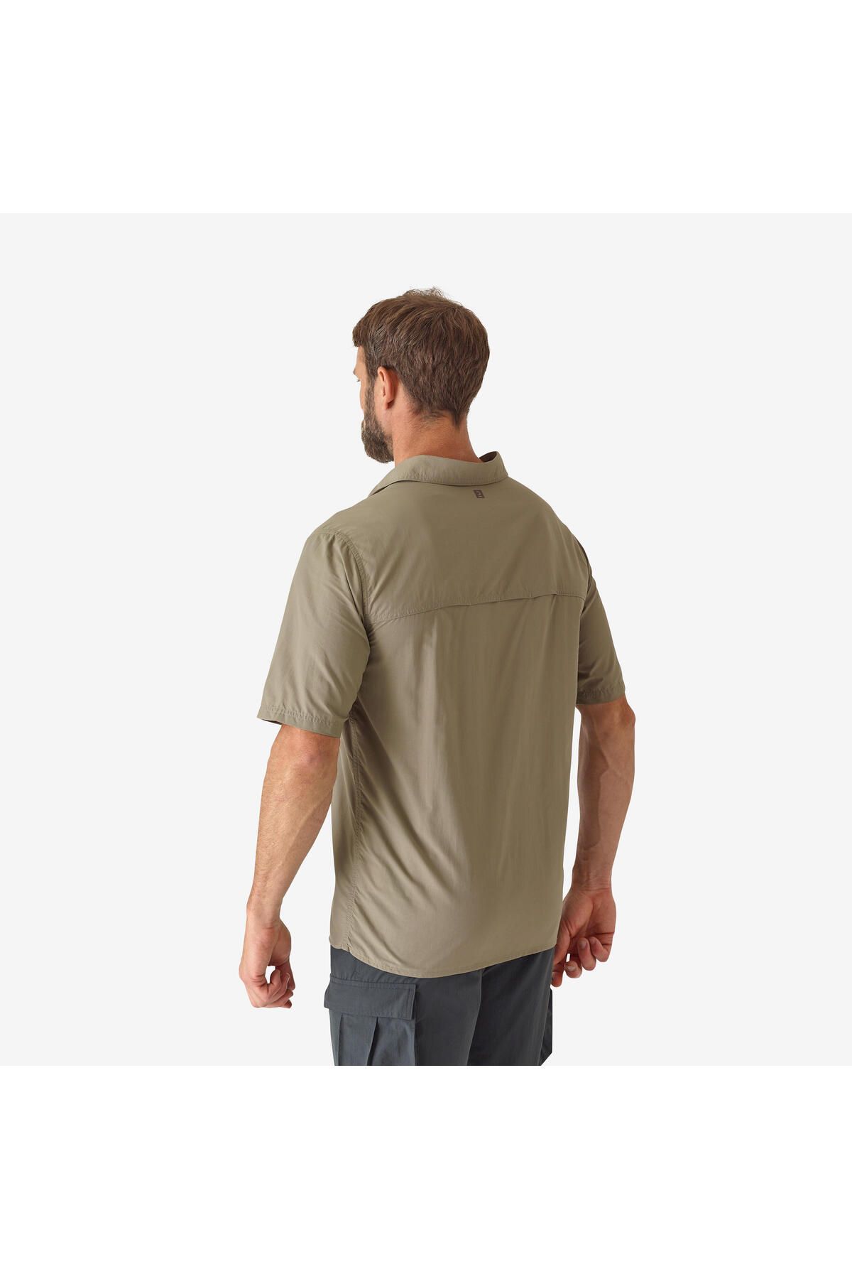 پیراهن / بلوز دکمه دار سبز مردانه شکارچی آستین کوتاه شکار و مشاهده طبیعت 100 Decathlon