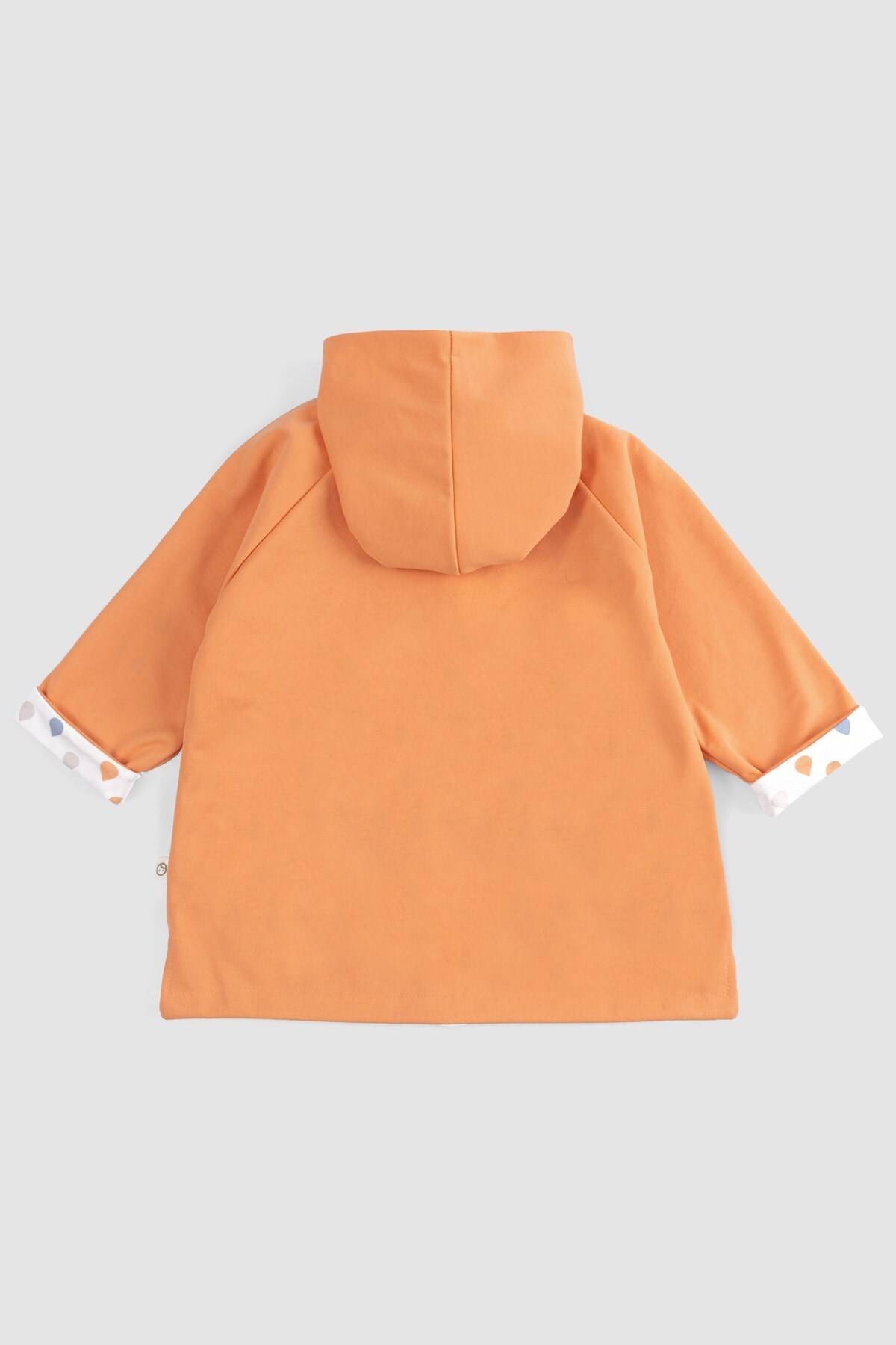 Little Gusto Kapüşonlu Organik Pamuklu Bebek Yağmurluk Coppe fotoğrafı 2 (önizleme)