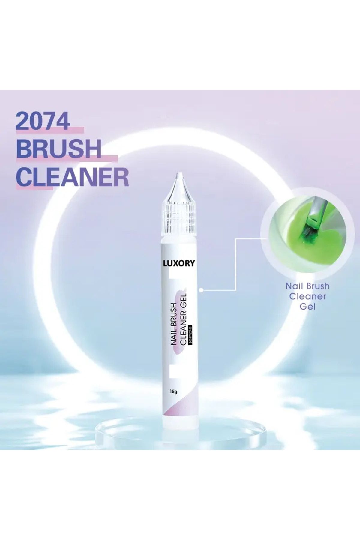LUXORY NAİLİ BRUSH CLEANSER TIRNAK JEL FIRÇASI TEMİZLEME JELİ ( JEL FIRÇALARINI TEMİZLEME ) 15ML.