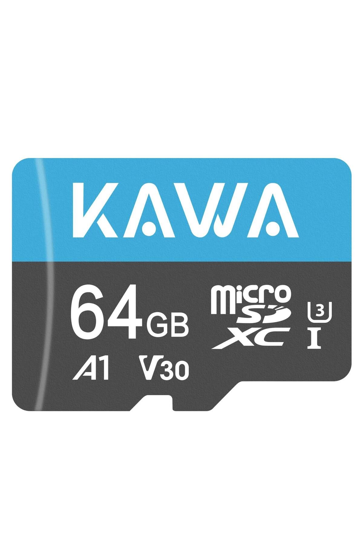 Kawa High Endurance U3 V30 100mb/s Okuma 40mb/s Yazma 64gb Micro Sd Hafıza Kartı