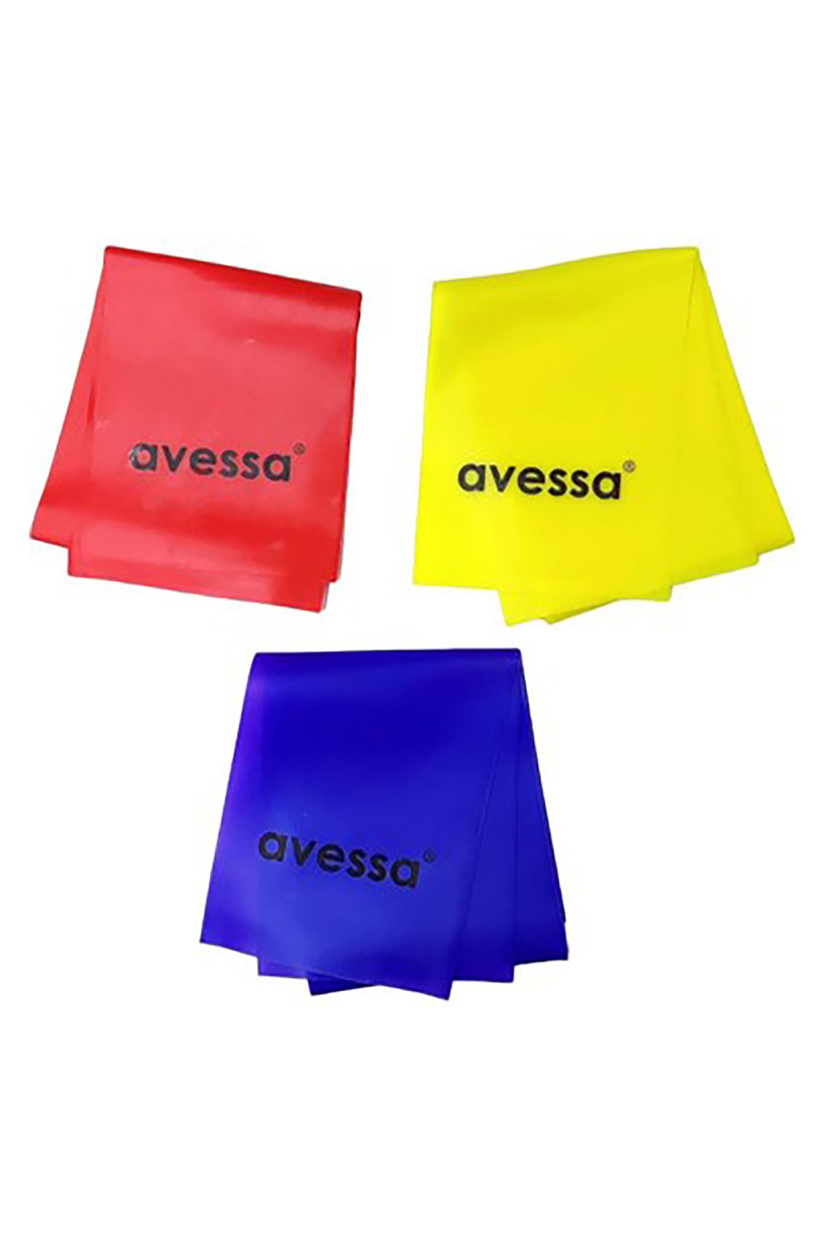 AVESSA CE-750 Set Latex Plates Lastiği Egzersiz Seti 3'lü (1200x750 mm) (Sert - Orta - Yumuşak)