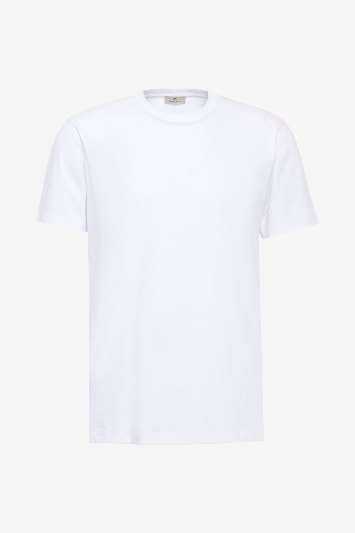 George Henry-Pachet de 2 tricouri albe, unisex, 100% bumbac, slim fit 9