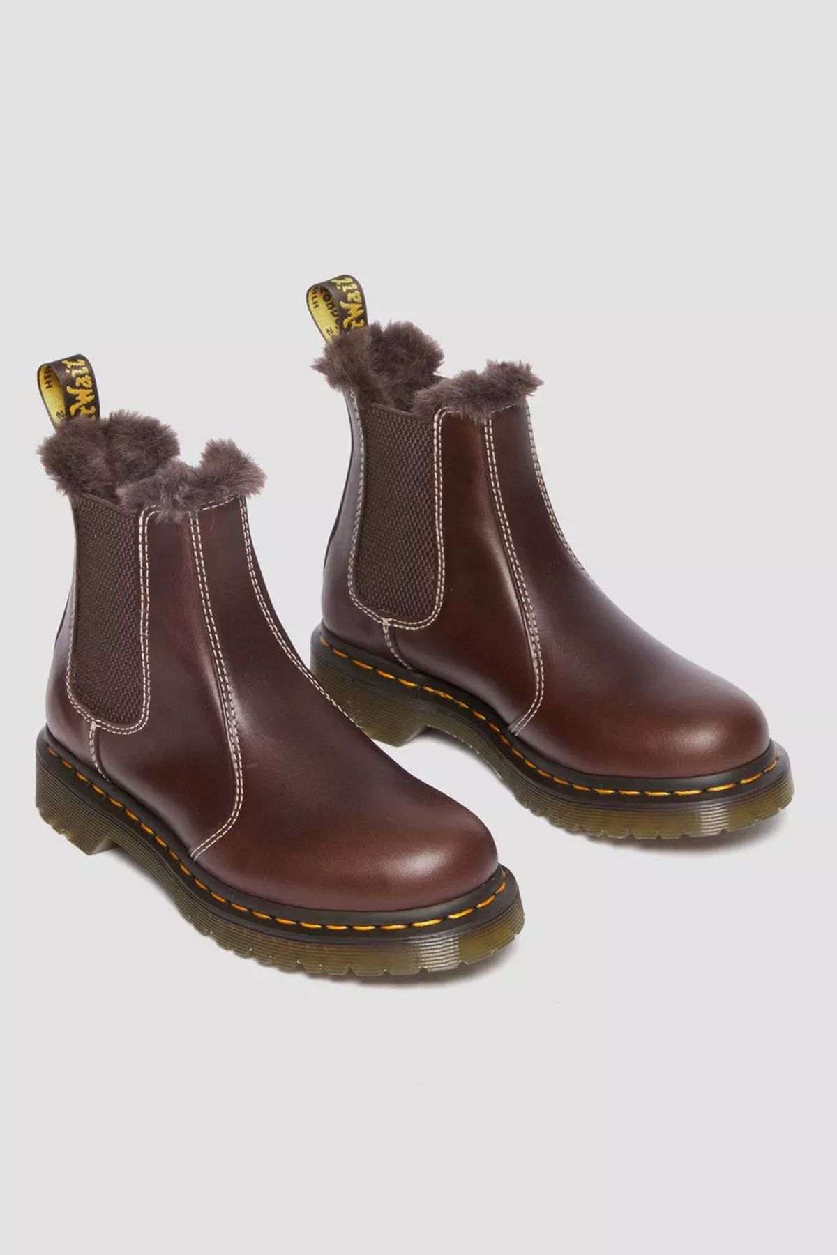 Dr. Martens-Stiefel & Booties Damen/Mädchen Dunkelbraun 2