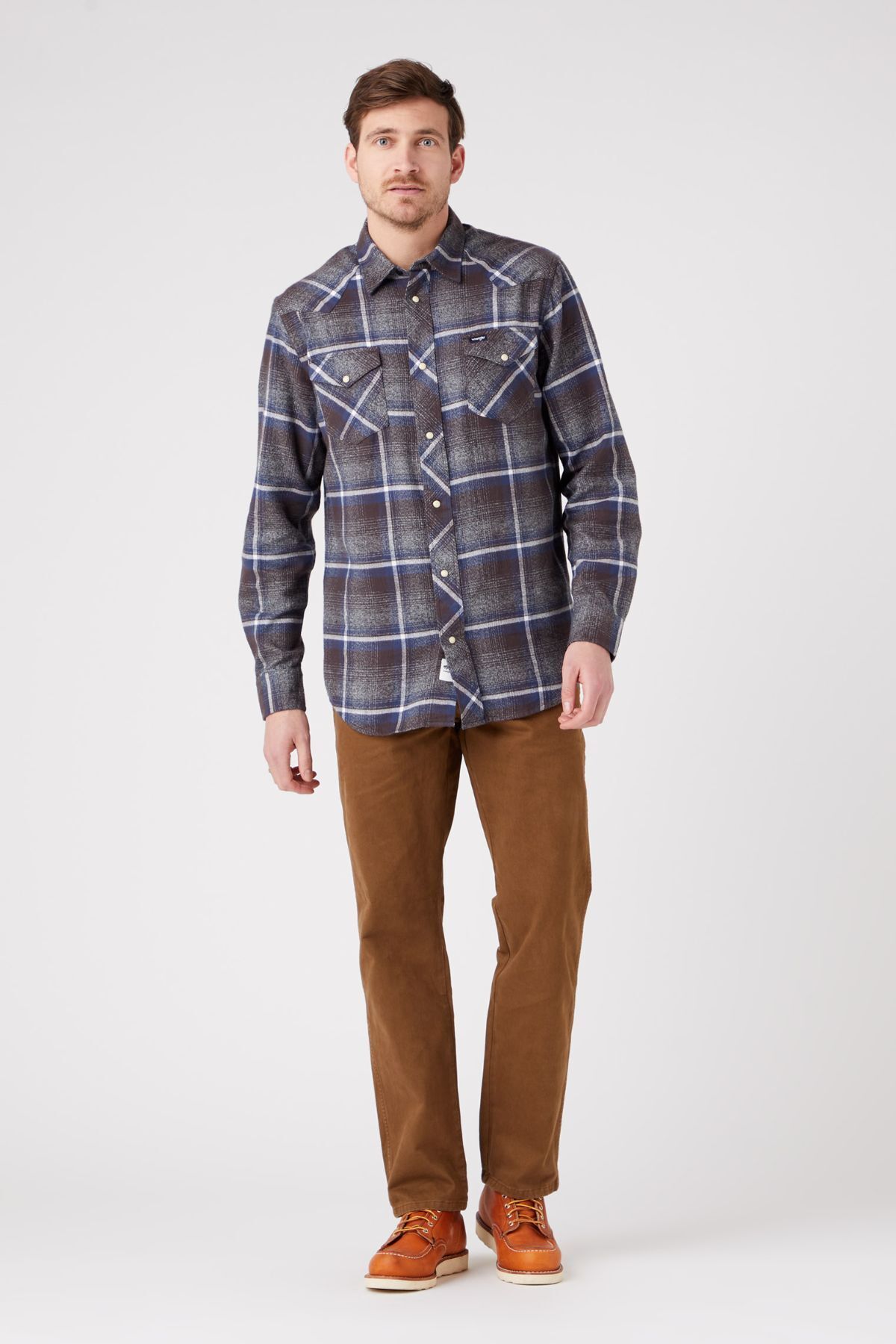 شلوار جین خاکستری مردانه تگزاس Flic Flash Plain Normal کمر مستقیم انعطاف پذیر Wrangler