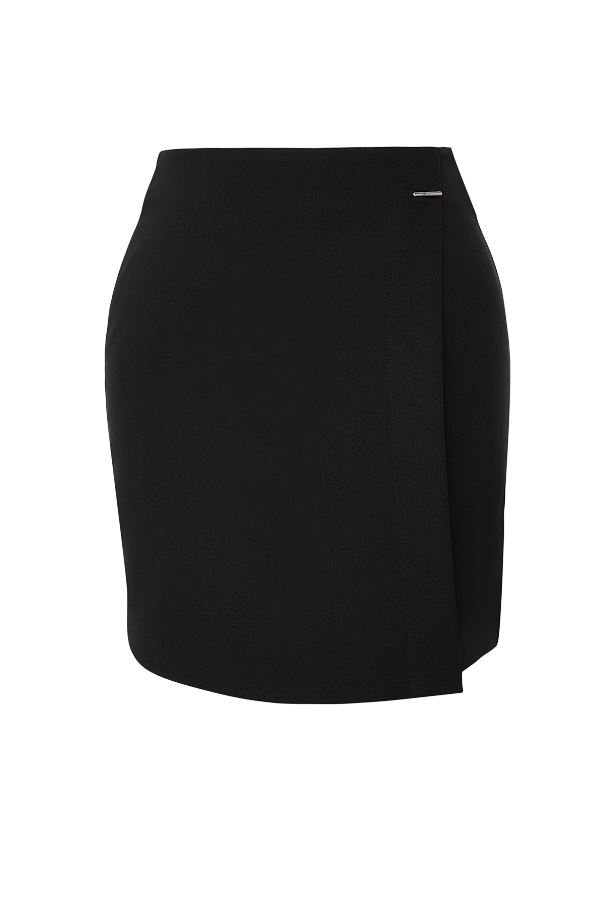 Trendyolmilla  Siyah Kruvaze Kapama Mini Boy Dokuma Etek TWOAW25ET00070 - Görsel 8