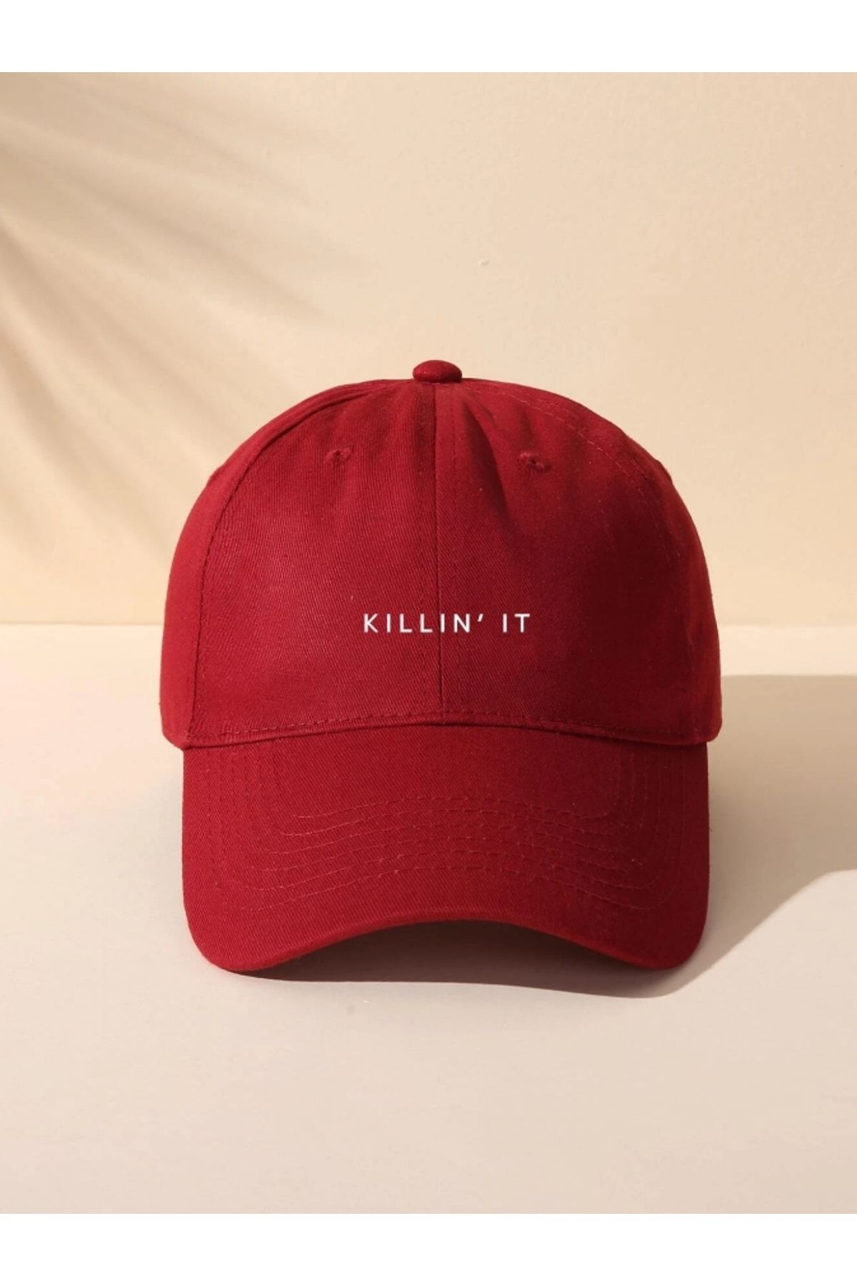 caxis-Killin' It Printed Unisex Red Classic Model Adjustable Velcro Cap 2