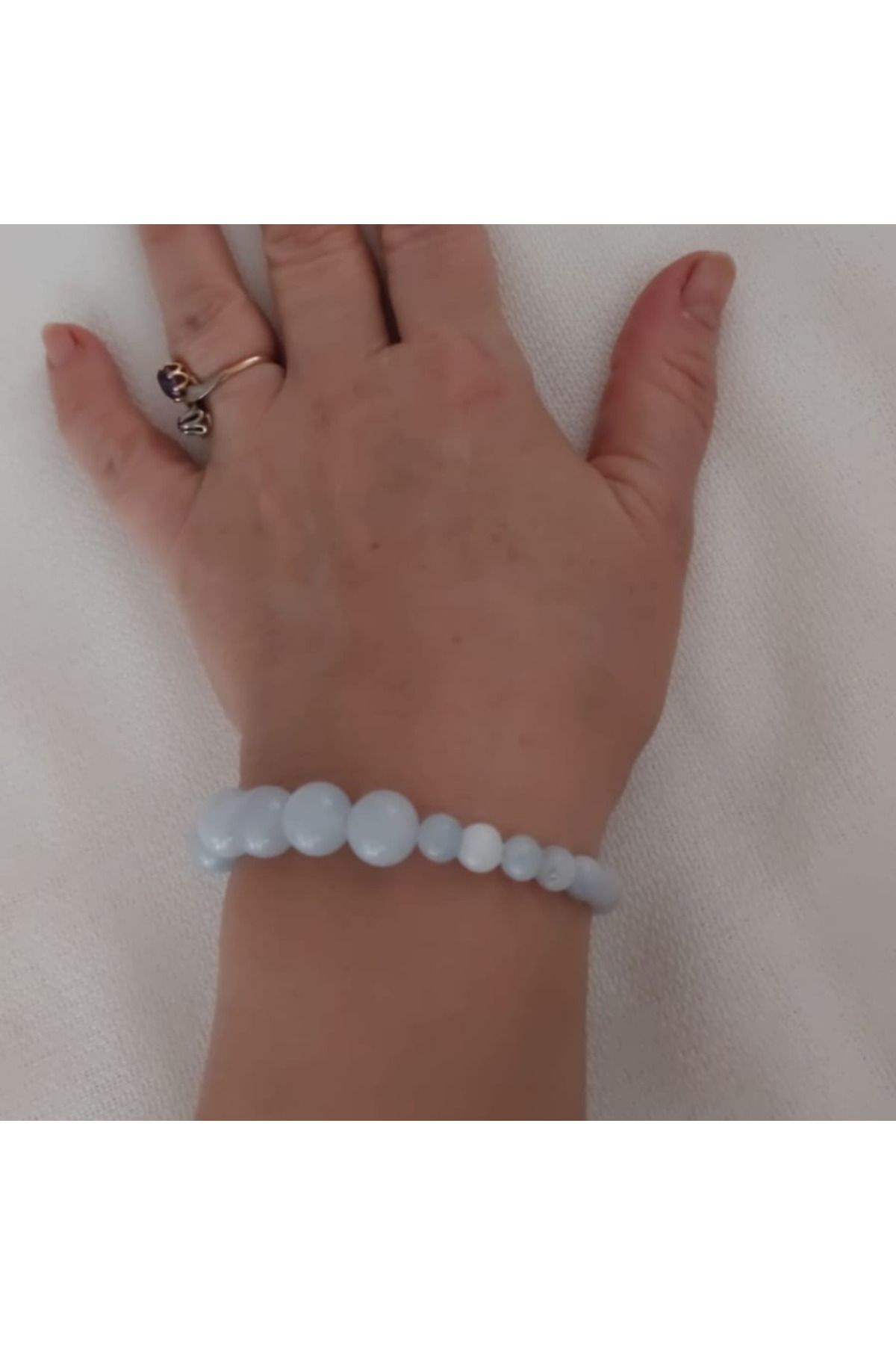 Raduga-Natural Stone Design Aquamarine Stone Bracelet 5