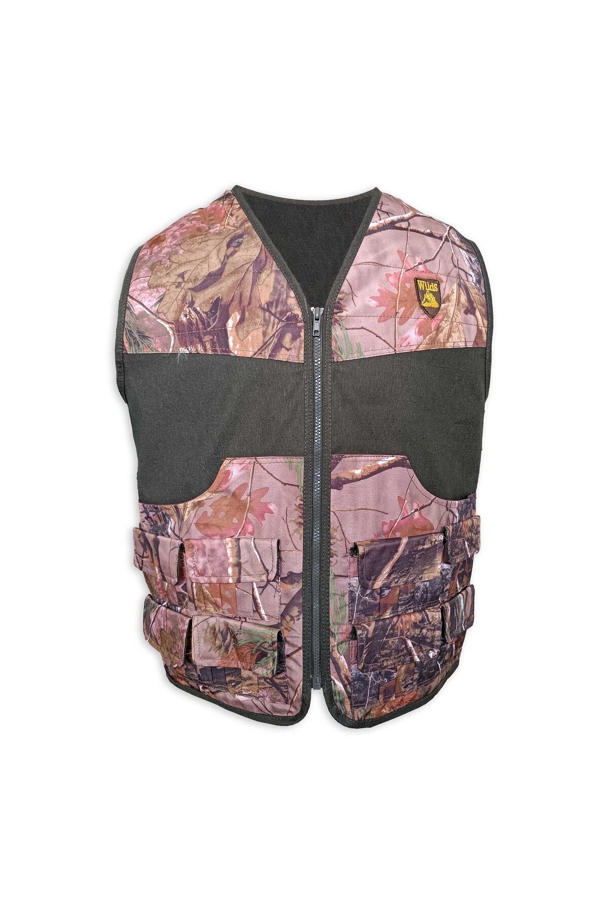SAVEX-Forest Patterned Khaki Vest - 40-S 2