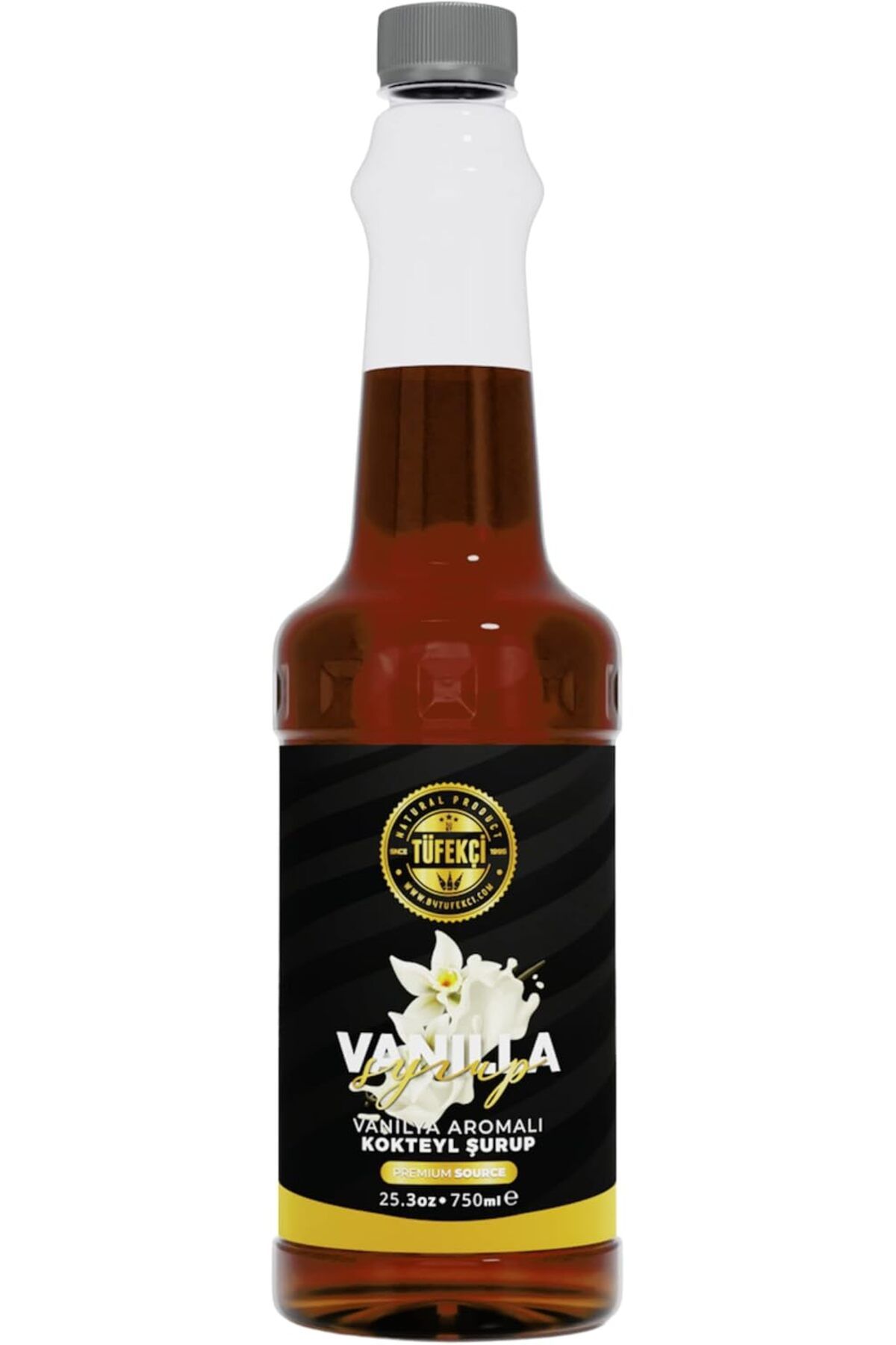salesalbutik Tüfekçi Vanilya Vanilla Kokteyl, Kahve Ve Pasta Şurubu 750 ml