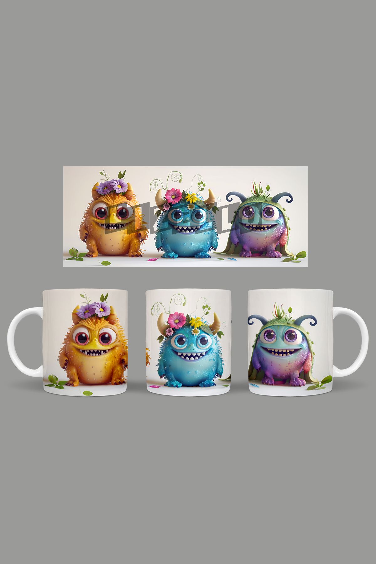 Fizello-Cute Baby Monsters - Cute Baby Monsters Mug Gift Presentation Dowry Coffee Cup 1