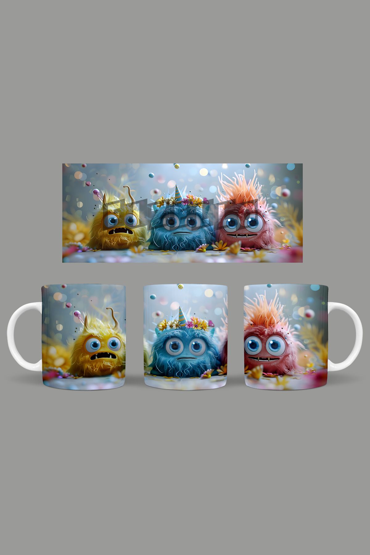 Fizello-Cute Baby Monsters - Cute Baby Monsters Mug Gift Presentation Dowry Coffee Cup 1