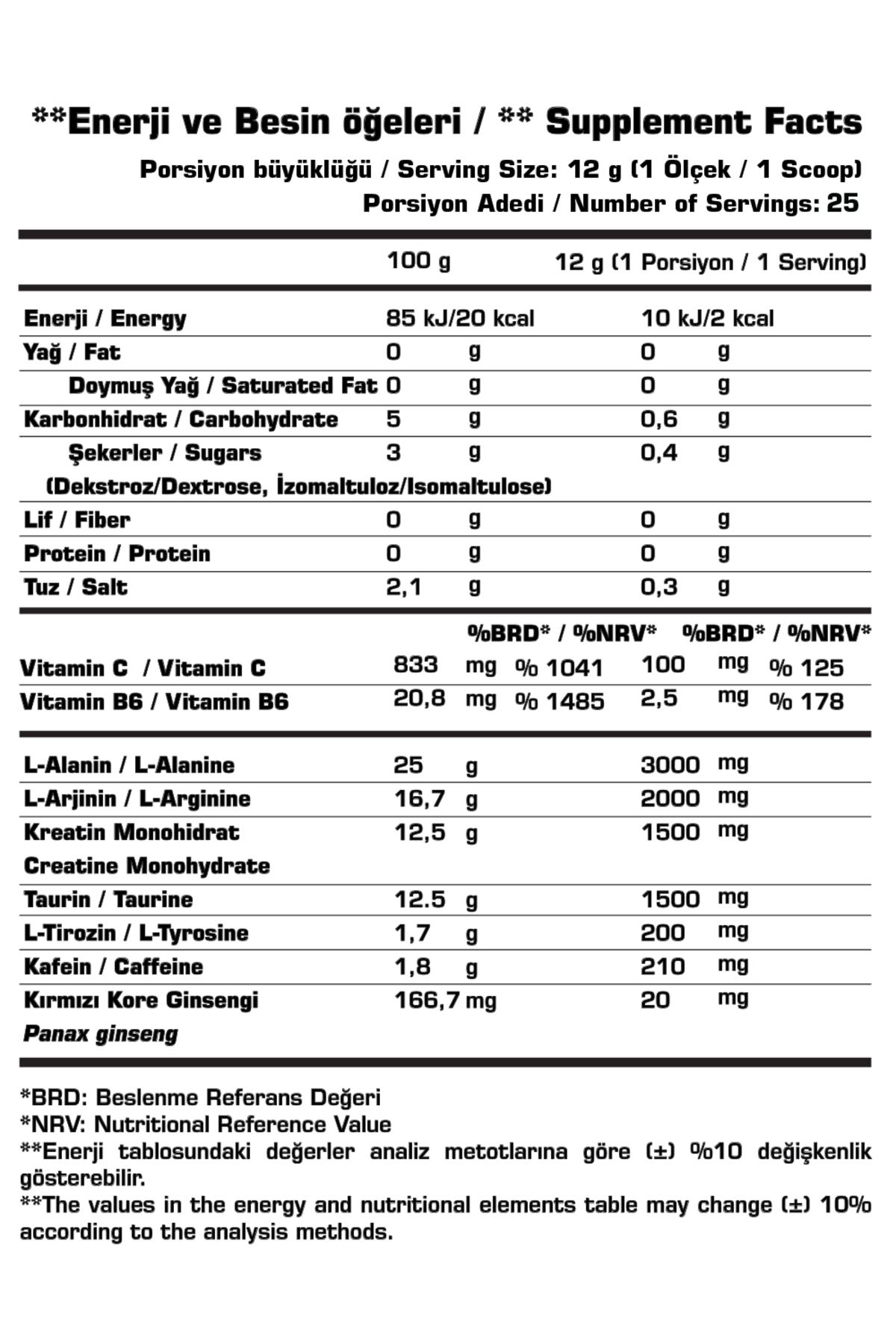 SSN Sports Style Nutrition Hellfire 300 gr (AHUDUDU LİMON) Pre Workout-2