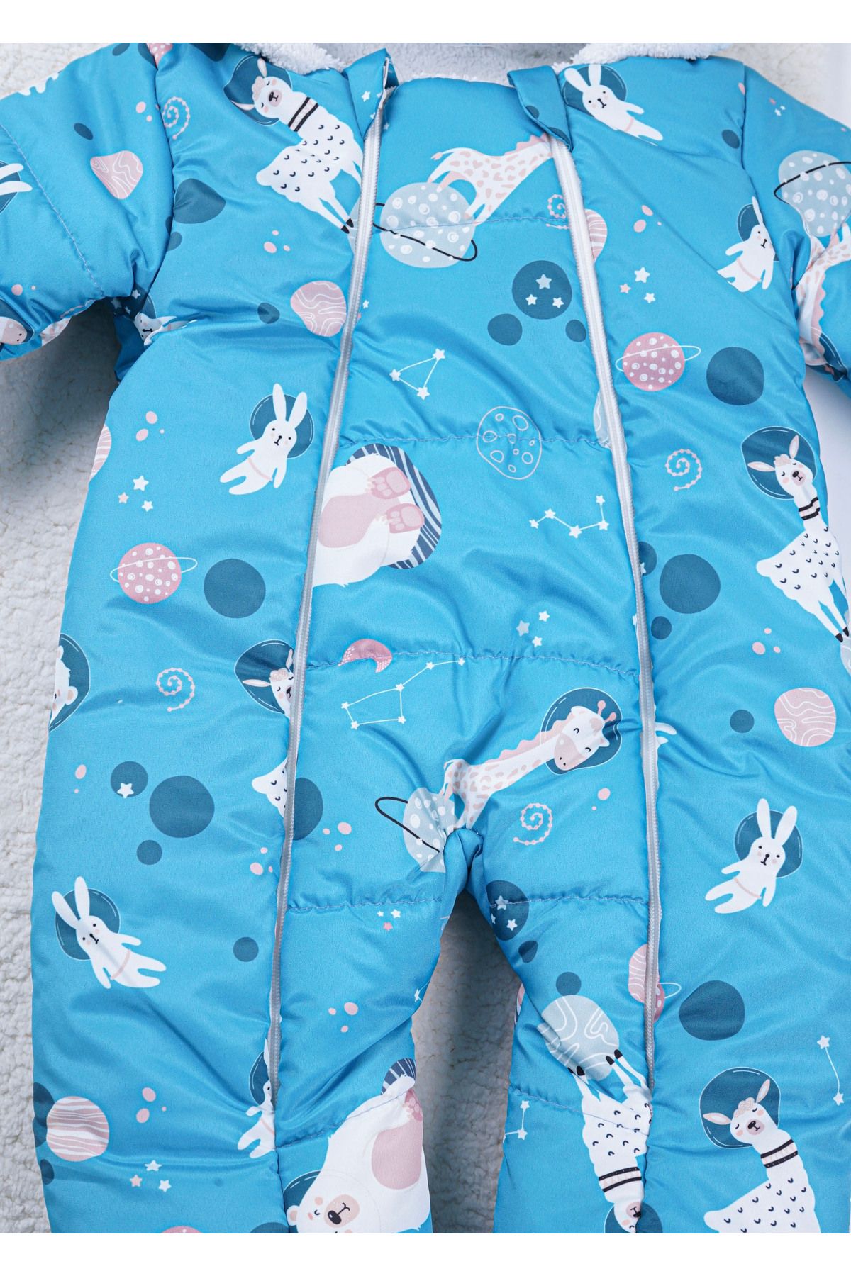 Baby Minty-Space Printed Baby Astronaut Jumpsuit 4