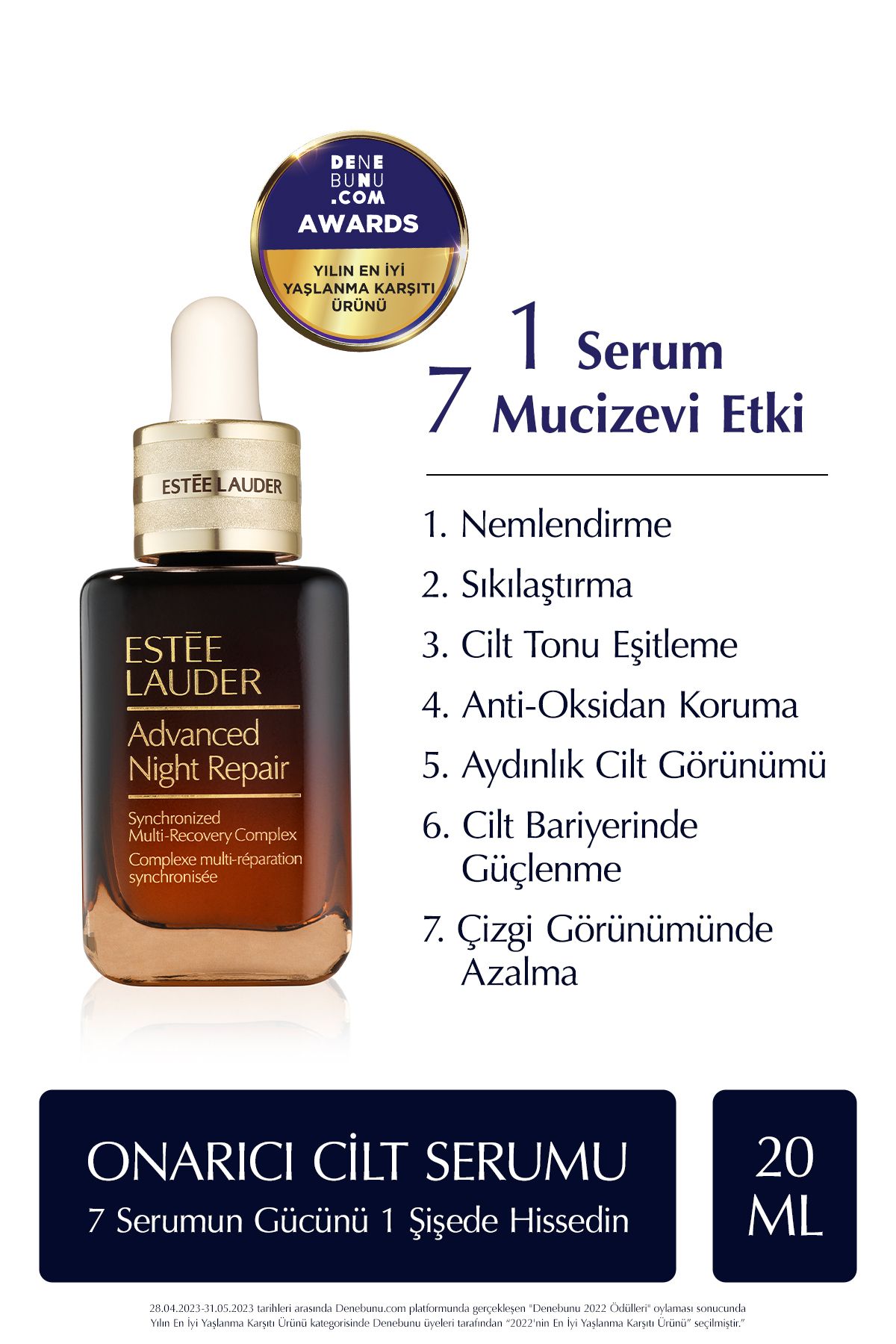 Estee Lauder Cilt Bakım Seti - Advanced Night Repair Serum 20ml+ Revitalizing Supreme Krem 5ml+ Göz Kremi 5ml-2